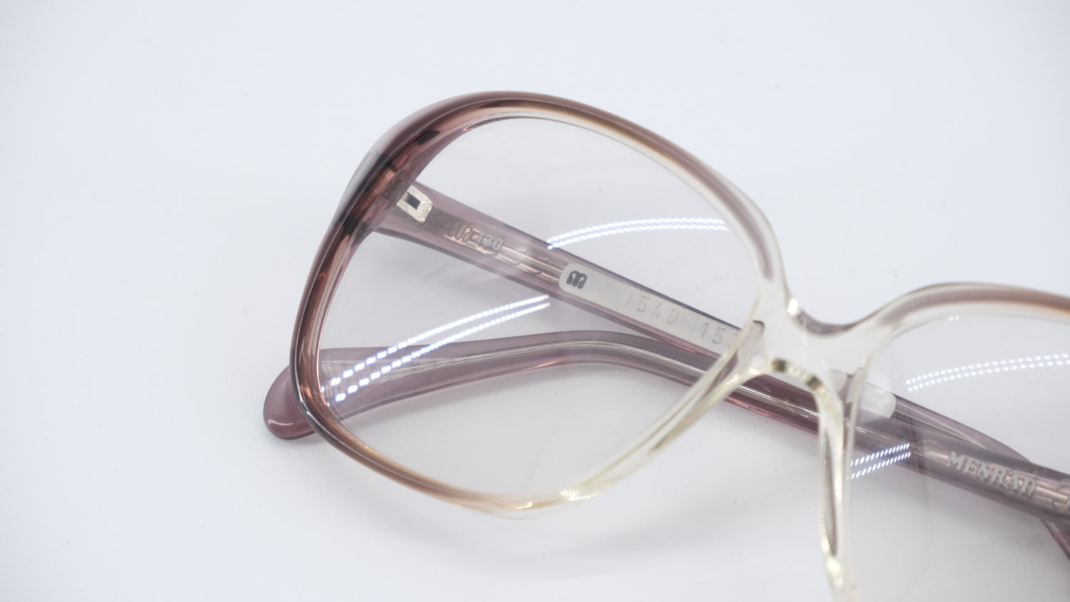 Menrad Glasses 154-153 Vintage Glasses · NOS · Purple Transparent · 52-14-130 · Unworn
