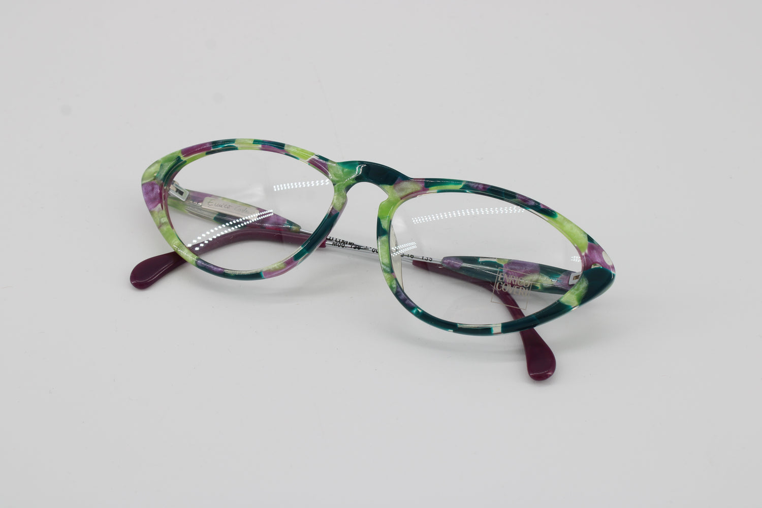 Enrico Coveri Glasses 136-003 Vintage Glasses · NOS · Green-Pink · 54-16-135 · Unworn