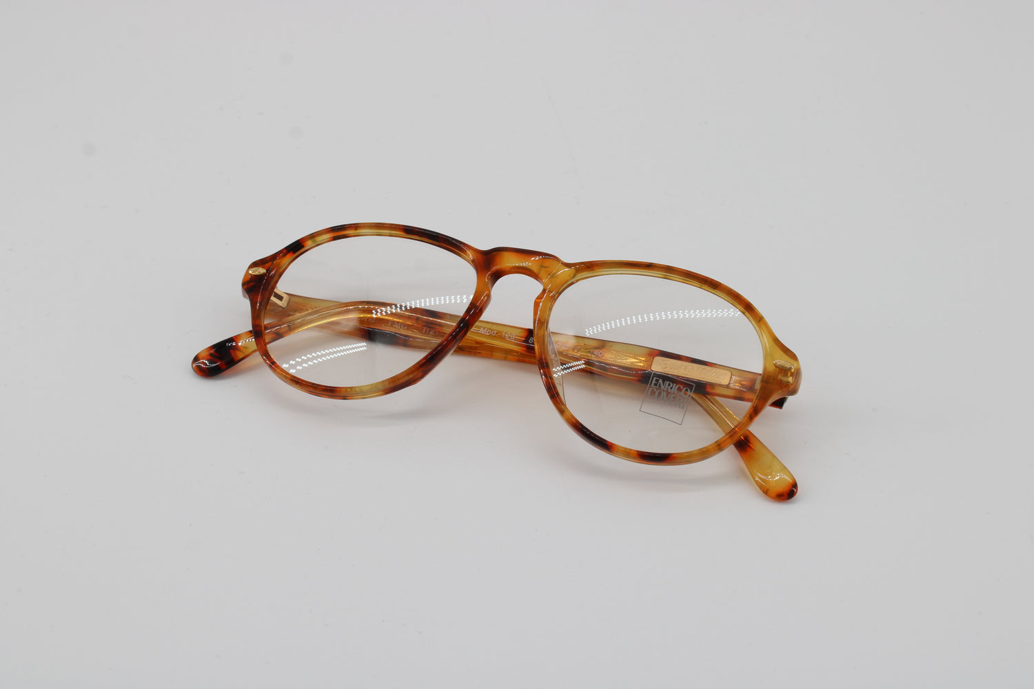 Enrico Coveri Glasses 123-850 Vintage Glasses · NOS · Brown-Black · 50-17-140 · Unworn