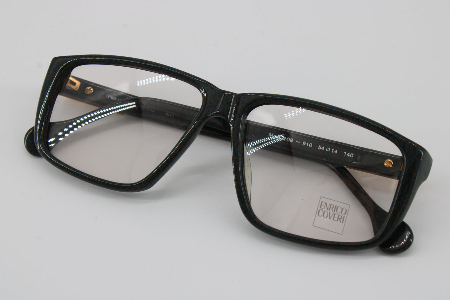 Enrico Coveri Glasses 108-910 Vintage Glasses · NOS · Grey-Black · 54-14-140 · Unworn