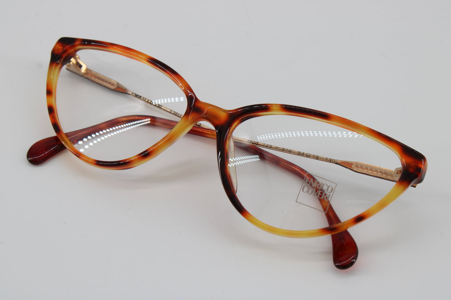 Enrico Coveri Glasses 125-510 Vintage Glasses · NOS · Brown-Black · 53-15-130 · Unworn