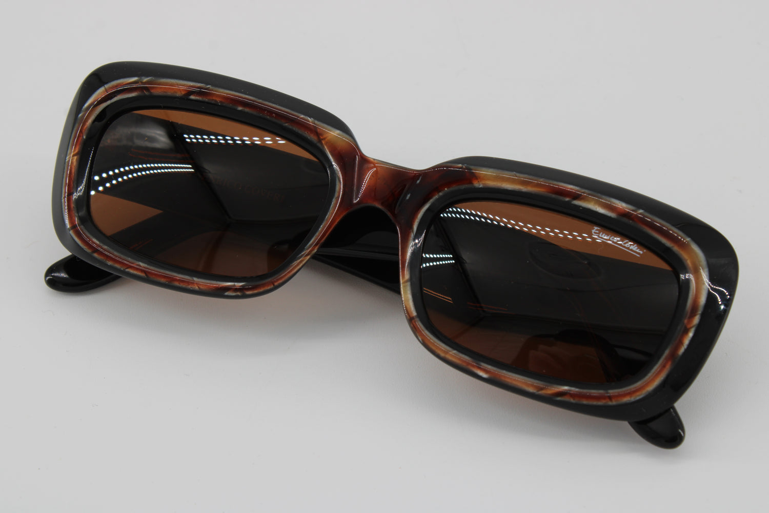 Enrico Coveri Glasses 749-810 Vintage Glasses · NOS · Brown-Black · 51-20-140 · Unworn