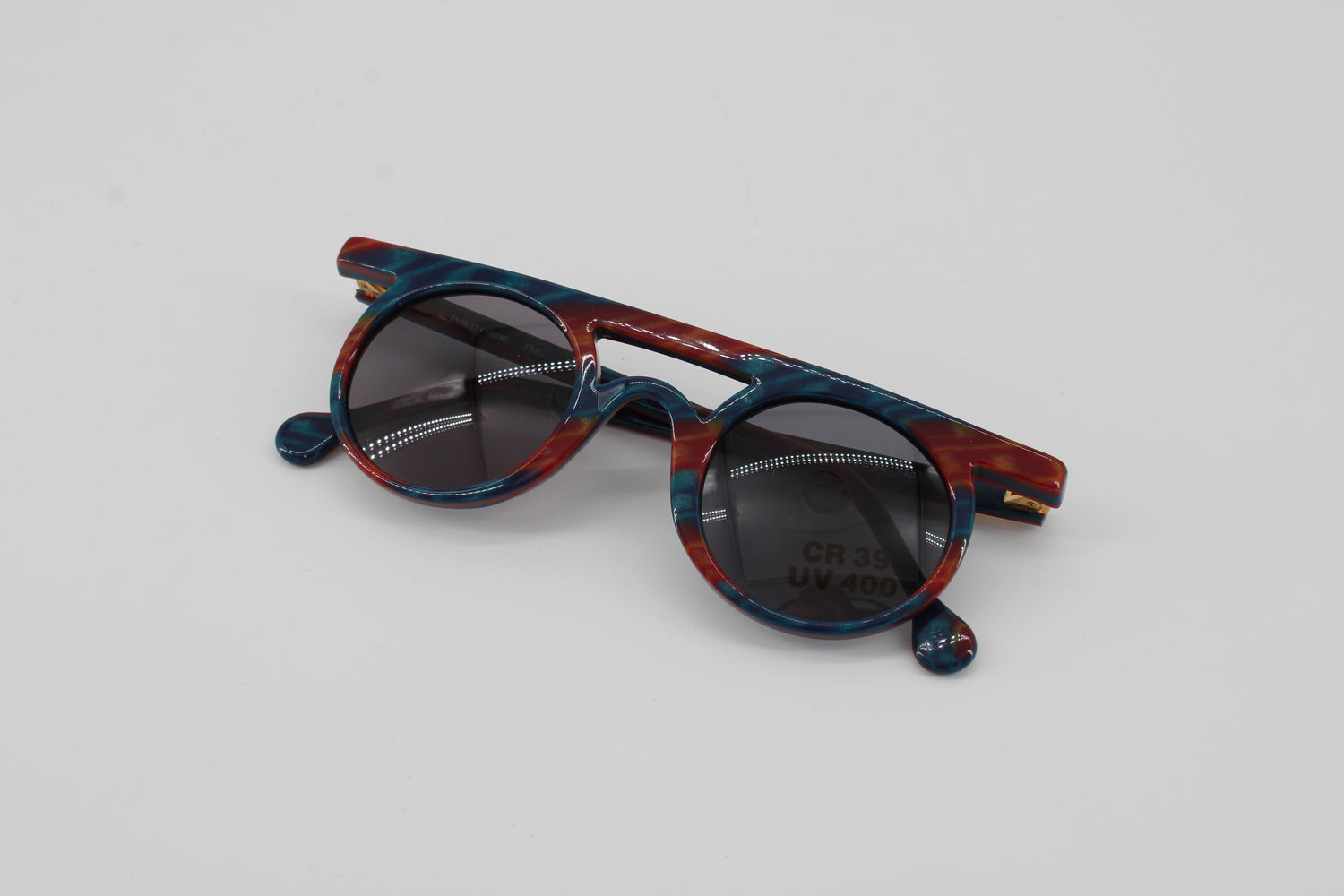 Enrico Coveri Glasses 751-053 Vintage Glasses · NOS · Brown-Blue-Red · 43-26-140 · Unworn