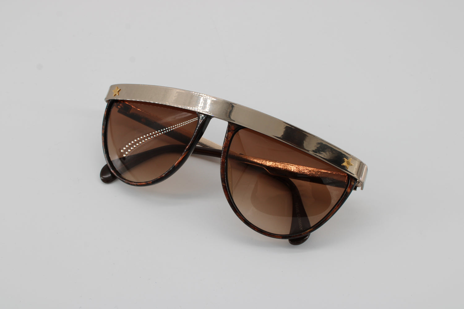 Enrico Coveri Glasses 702-408 Vintage Glasses · NOS · Brown-Gold-Black · 58-17-140 · Unworn