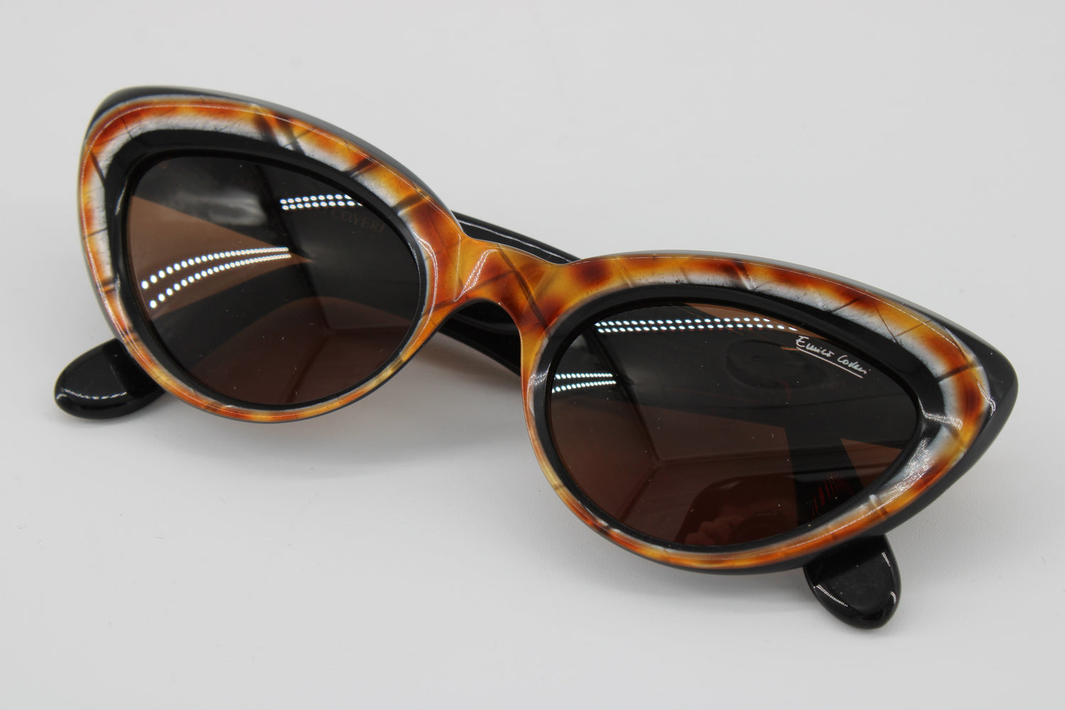 Enrico Coveri Glasses 748-810 Vintage Glasses · NOS · Brown-Black · 50-19-140 · Unworn