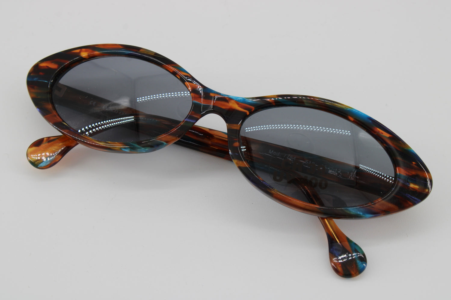 Enrico Coveri Glasses 7754-518 Vintage Glasses · NOS · Brown-Blue · 55-17-135 · Unworn