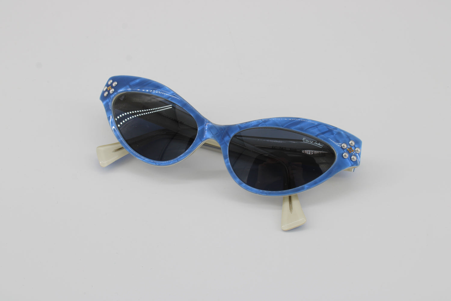 Enrico Coveri Glasses 747-310 Vintage Glasses · NOS · Blue-White · 53-15-138 · Unworn