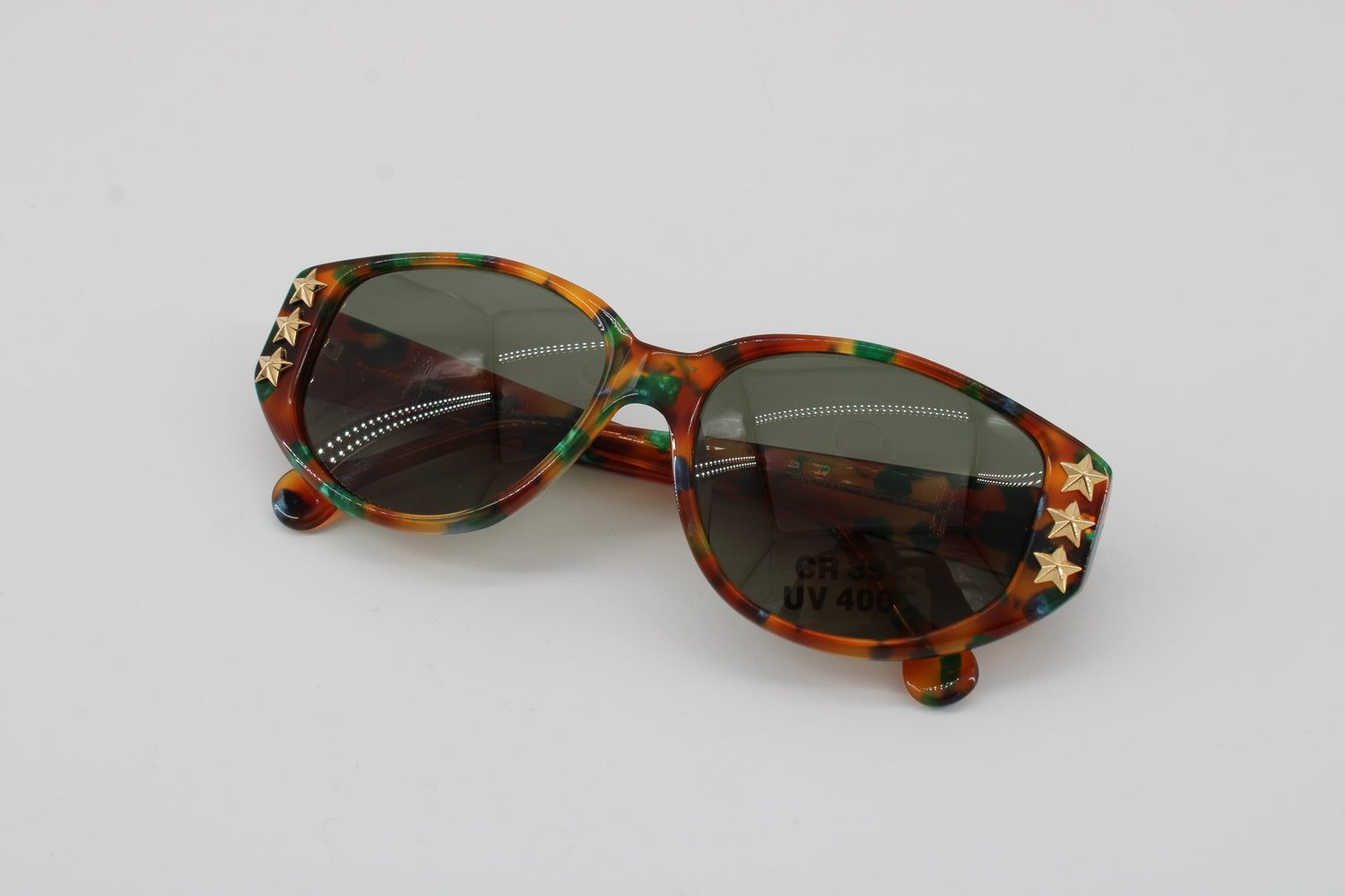 Enrico Coveri Glasses 741-032 Vintage Glasses · NOS · Brown-Green · 55-16-135 · Unworn