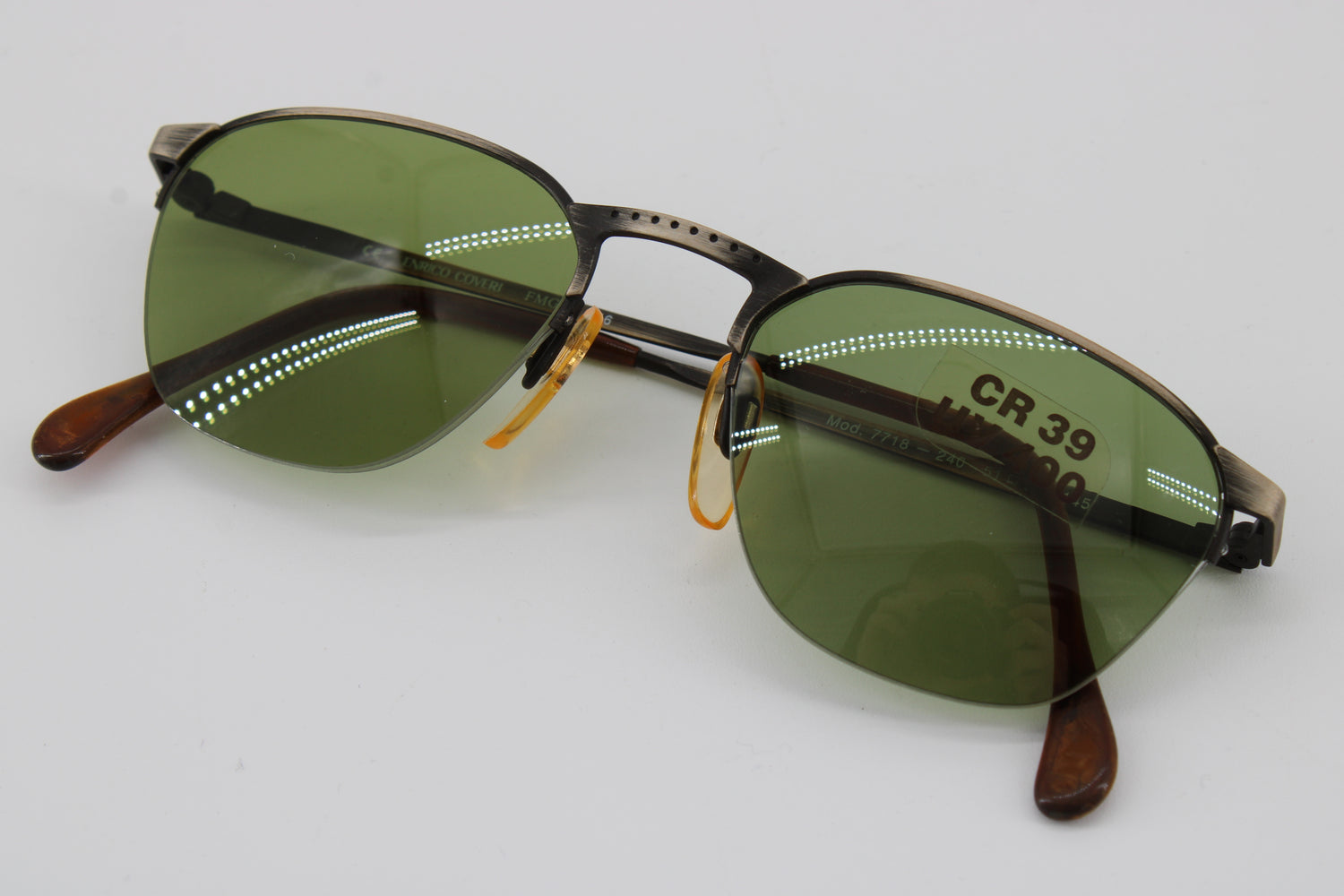 Enrico Coveri Glasses 7718-240 Vintage Glasses · NOS · Brown-Green · 51-20-145 · Unworn