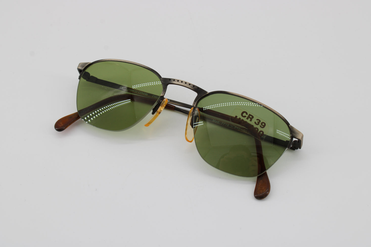Enrico Coveri Glasses 7718-240 Vintage Glasses · NOS · Brown-Green · 51-20-145 · Unworn