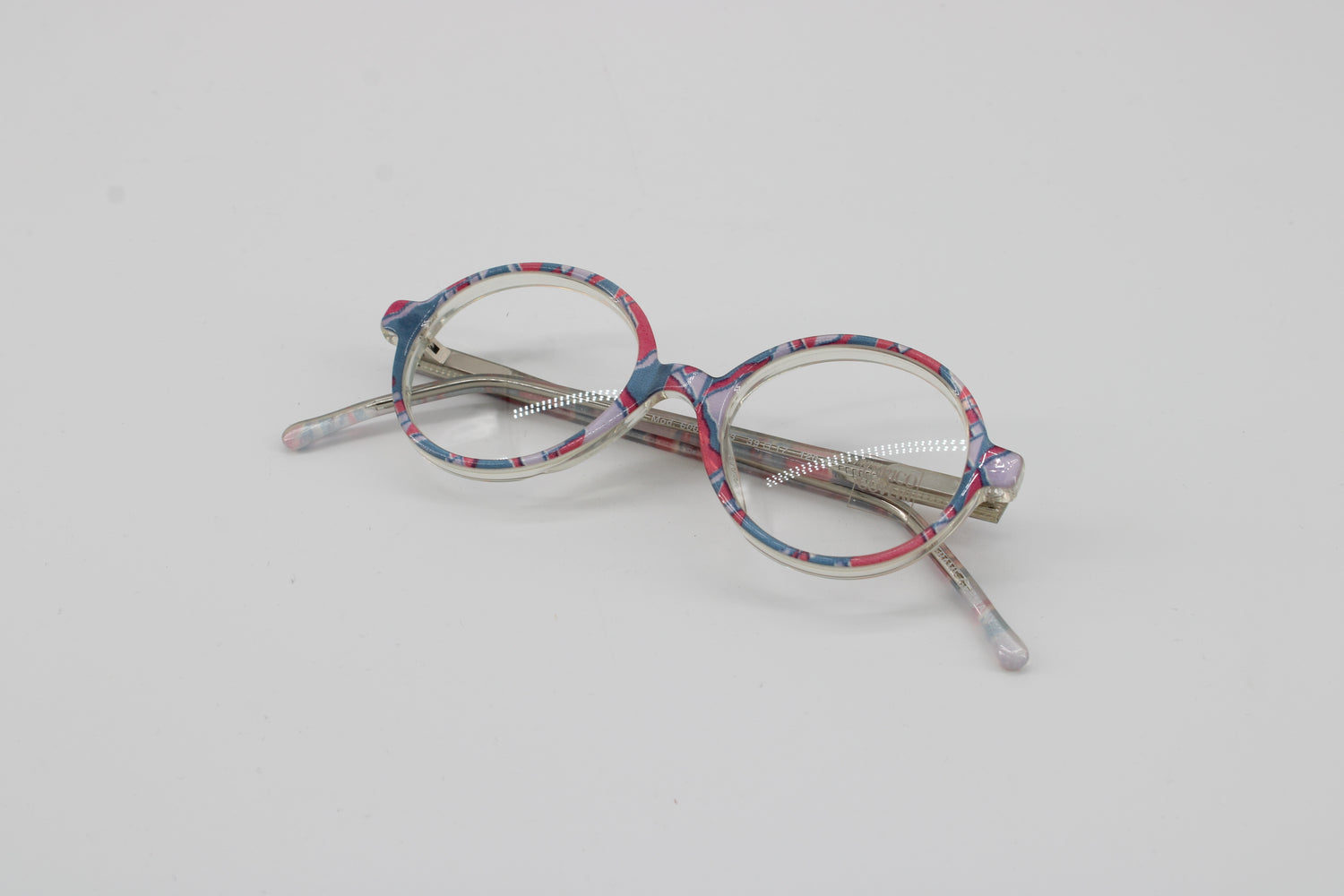 Enrico Coveri Glasses 600-013 Vintage Glasses · NOS · Blue-Pink · 39-17-120 · Unworn