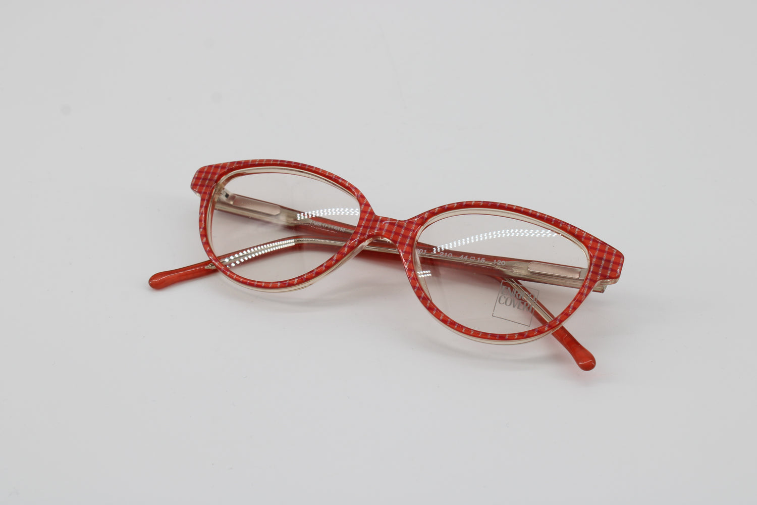 Enrico Coveri Glasses 601-210 Vintage Glasses · NOS · Red-Pink · 44-15-120 · Unworn