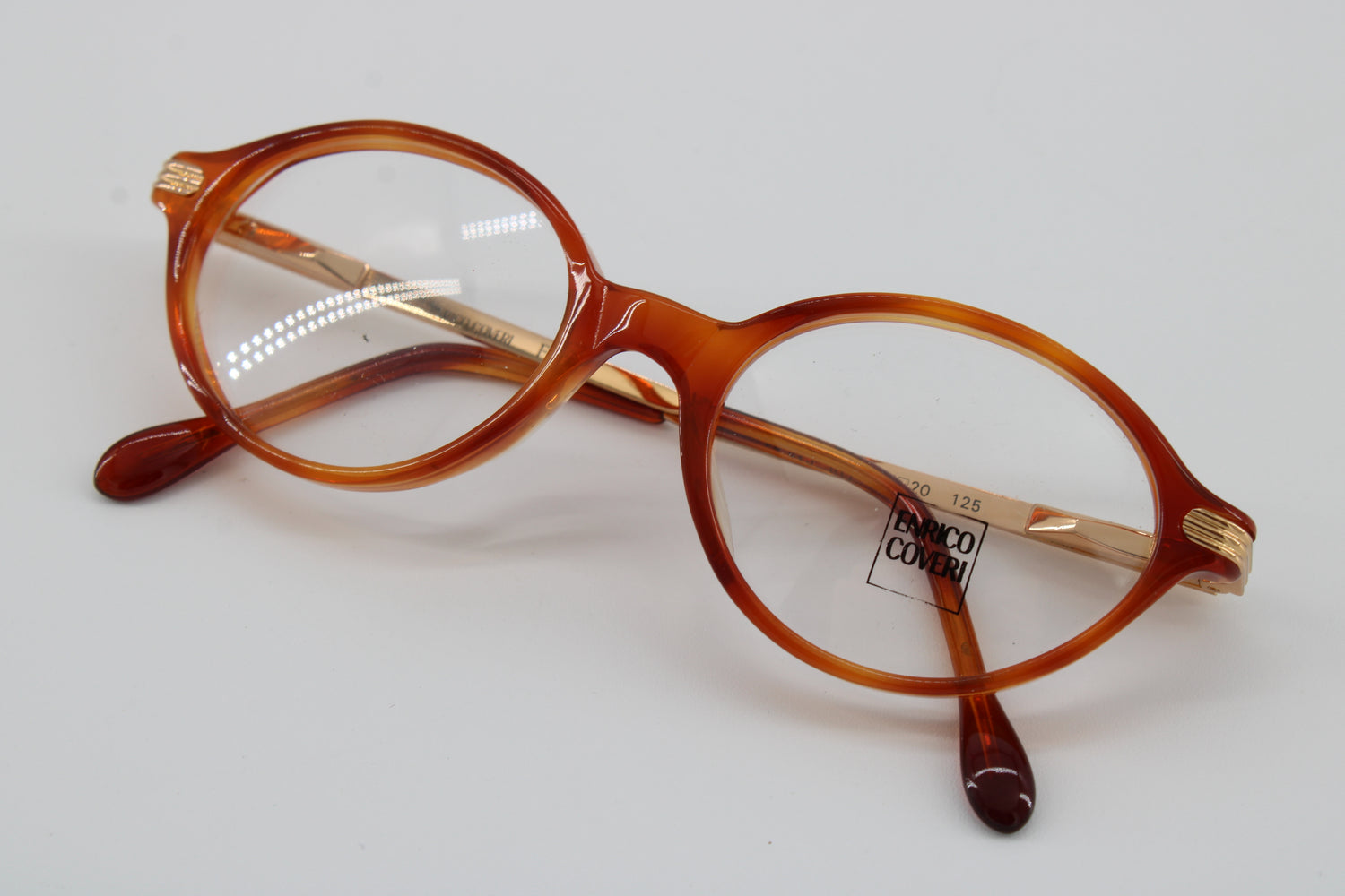 Enrico Coveri Glasses 612-703 Vintage Glasses · NOS · Brown-Orange · 45-20-125 · Unworn