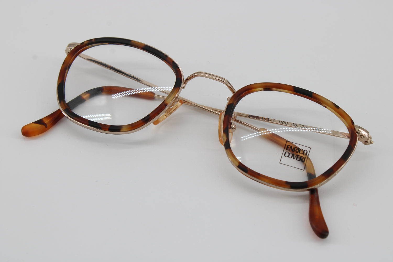 Enrico Coveri Glasses 453-000 Vintage Glasses · NOS · Brown-Black · 48-20-120 · Unworn