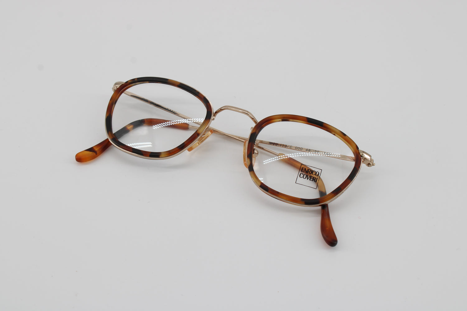 Enrico Coveri Glasses 453-000 Vintage Glasses · NOS · Brown-Black · 48-20-120 · Unworn