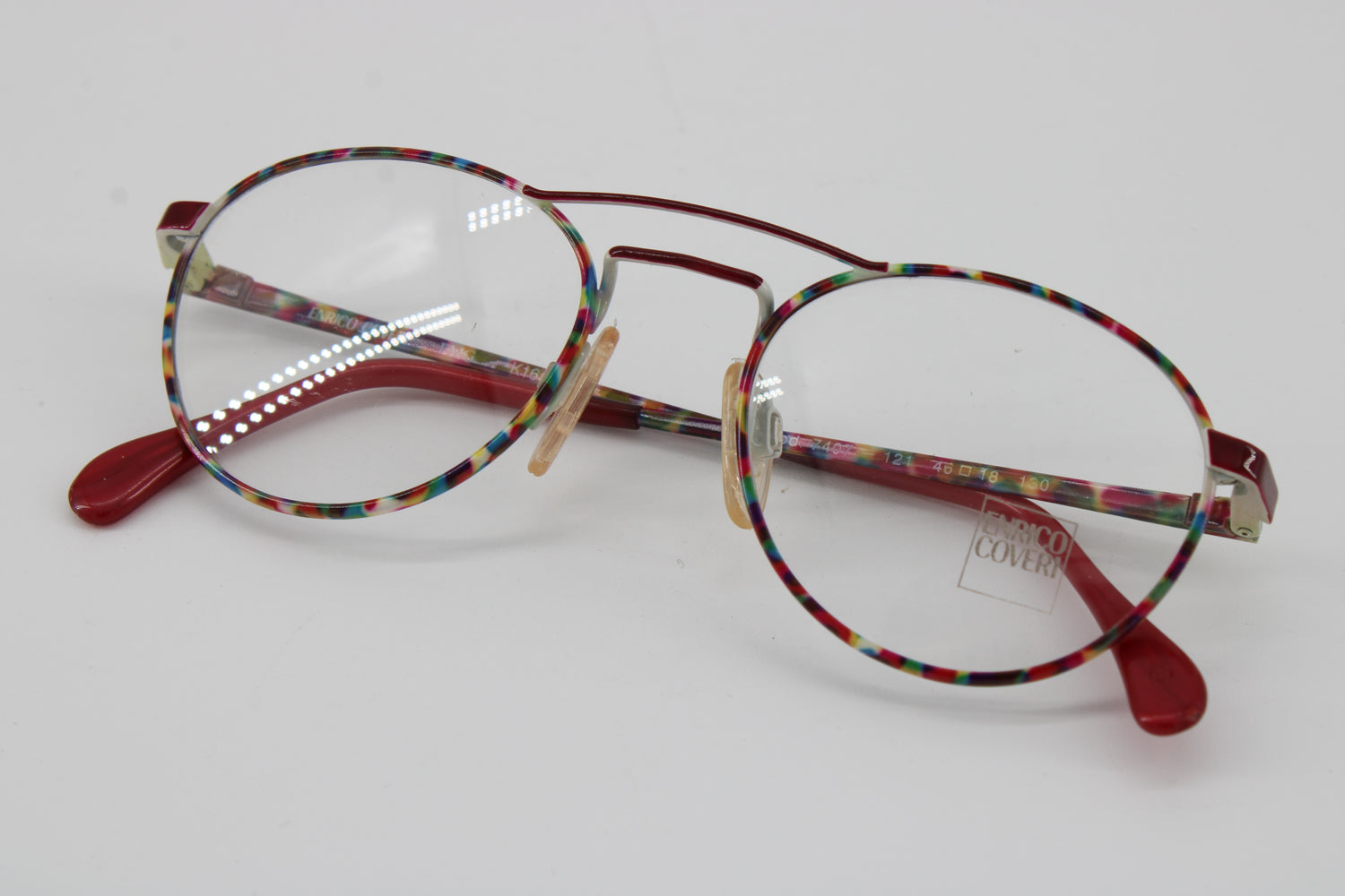 Enrico Coveri Glasses 7407-121 Vintage Glasses · NOS · Purple-Pink · 46-18-130 · Unworn
