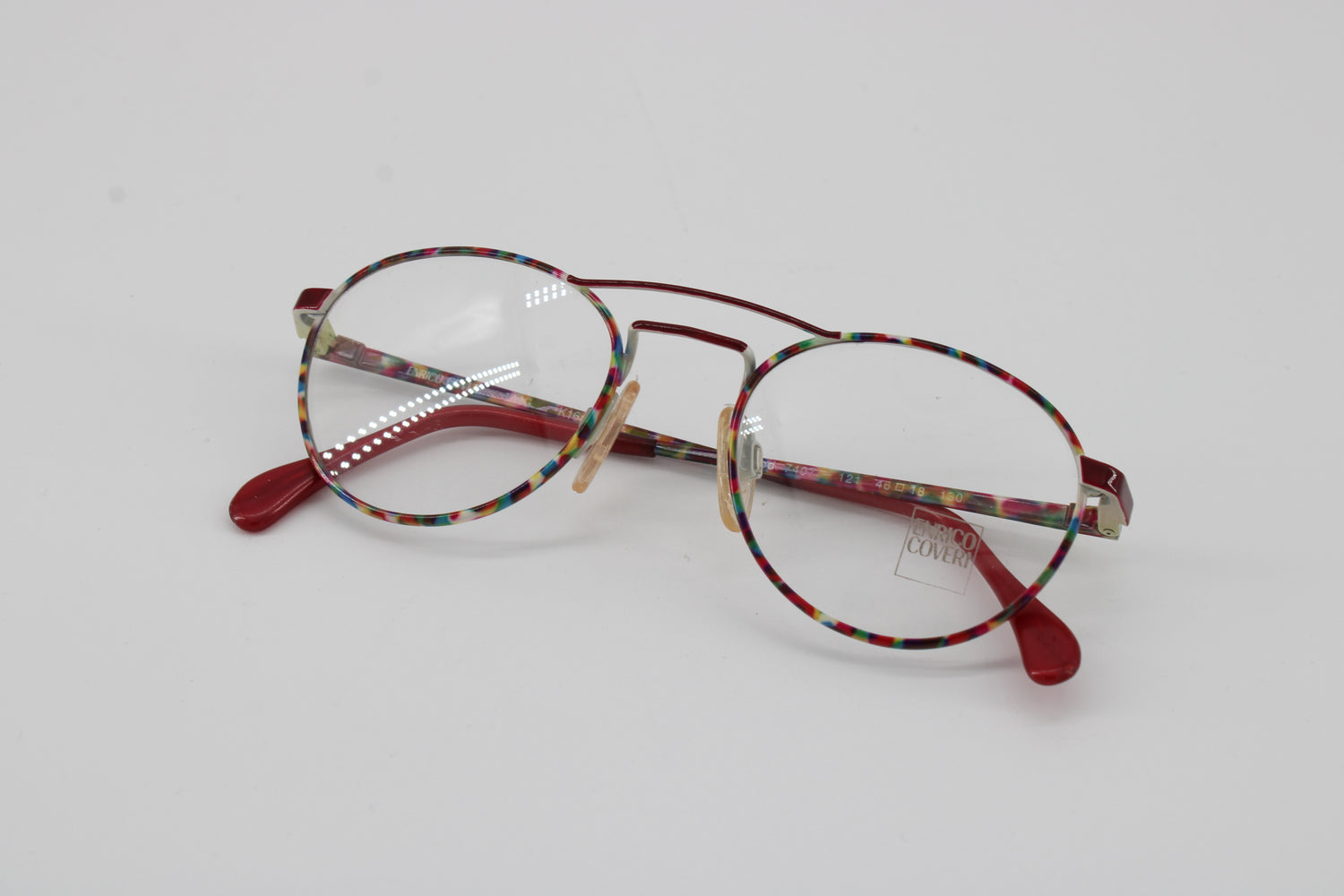 Enrico Coveri Glasses 7407-121 Vintage Glasses · NOS · Purple-Pink · 46-18-130 · Unworn