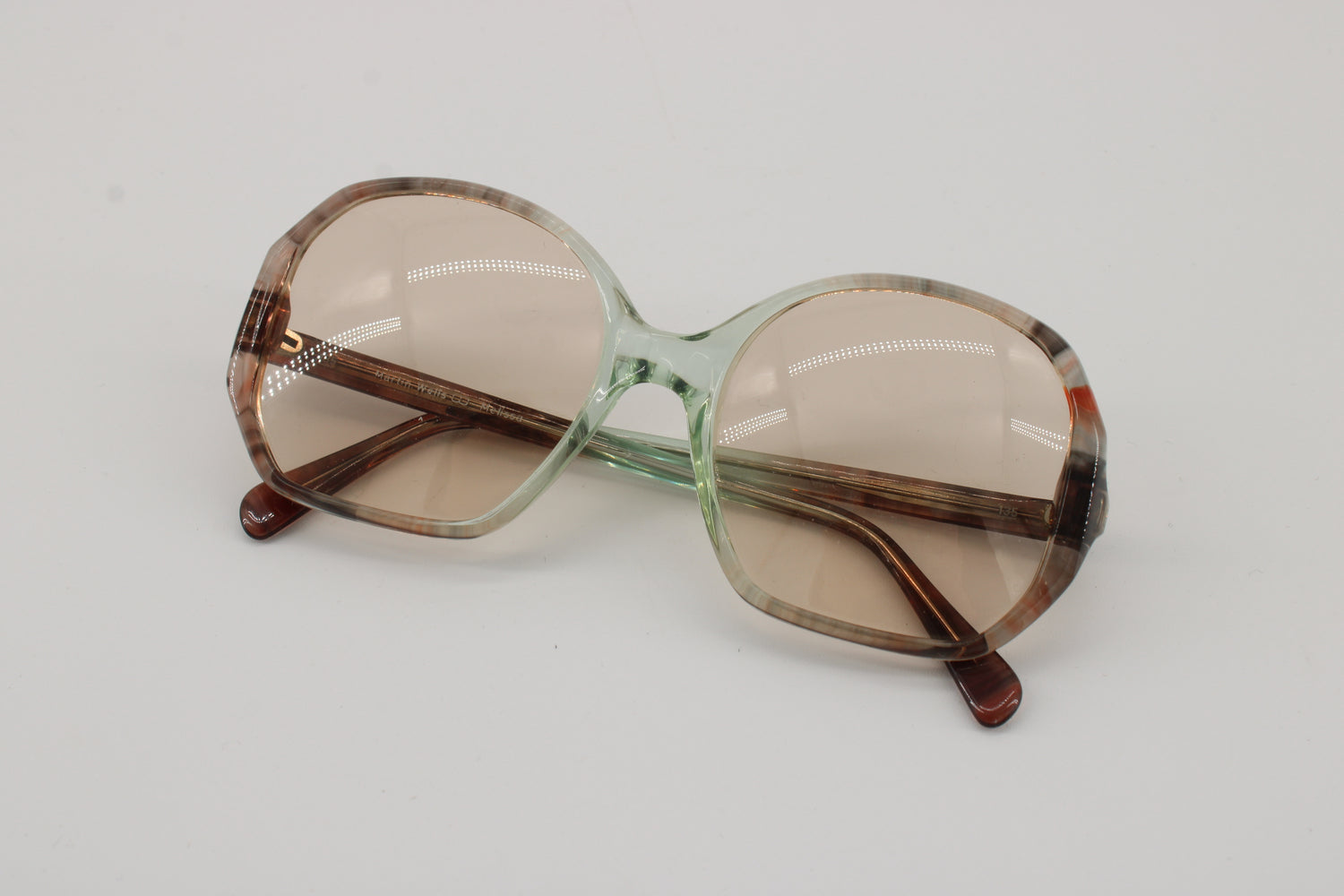 Martin Wells Glasses Mel'ssa Vintage Glasses · NOS · Blue-Green-Grey · 52-18-135 · Unworn