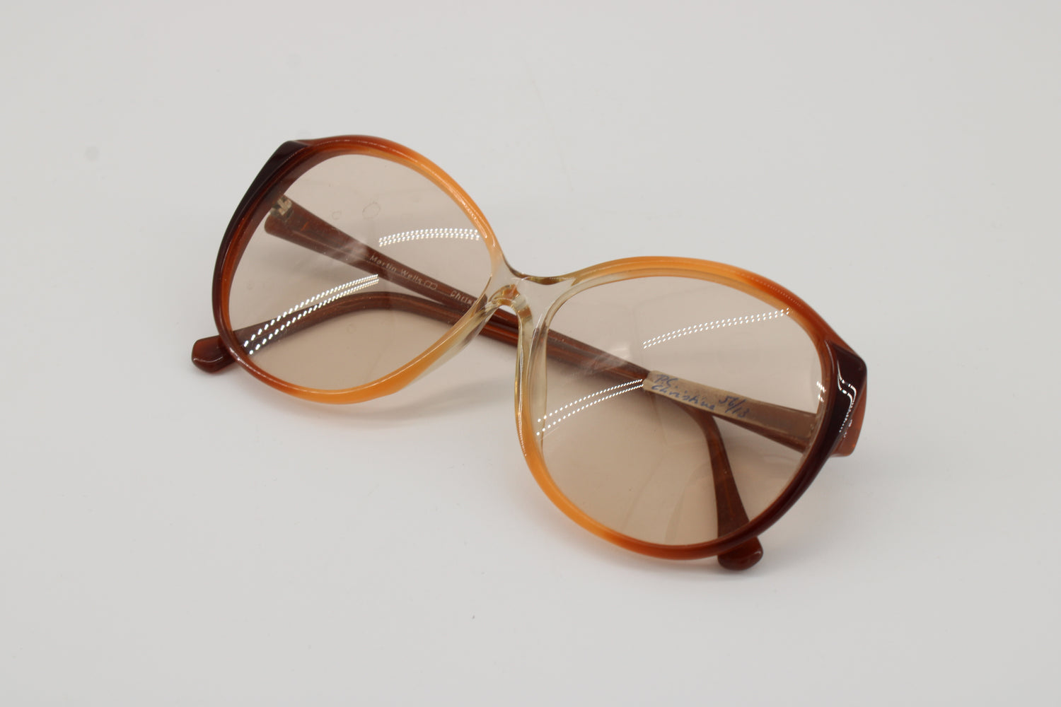 Martin Wells Glasses Christine Vintage Glasses · NOS · Black-Brown · 135 · Unworn