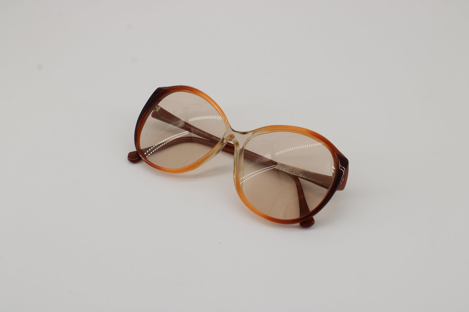 Martin Wells Glasses Christine Vintage Glasses · NOS · Black-Brown · 135 · Unworn