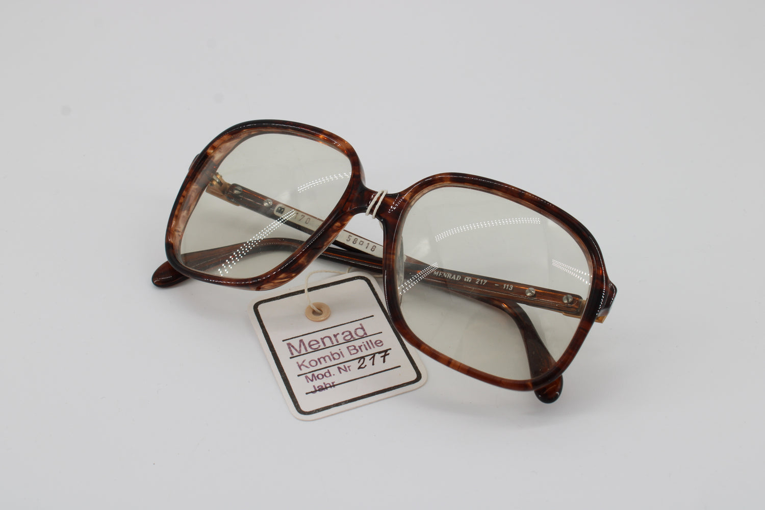 Menrad Glasses 217-113 Vintage Glasses · NOS · Brown-Gold · 58-18-140 · Unworn
