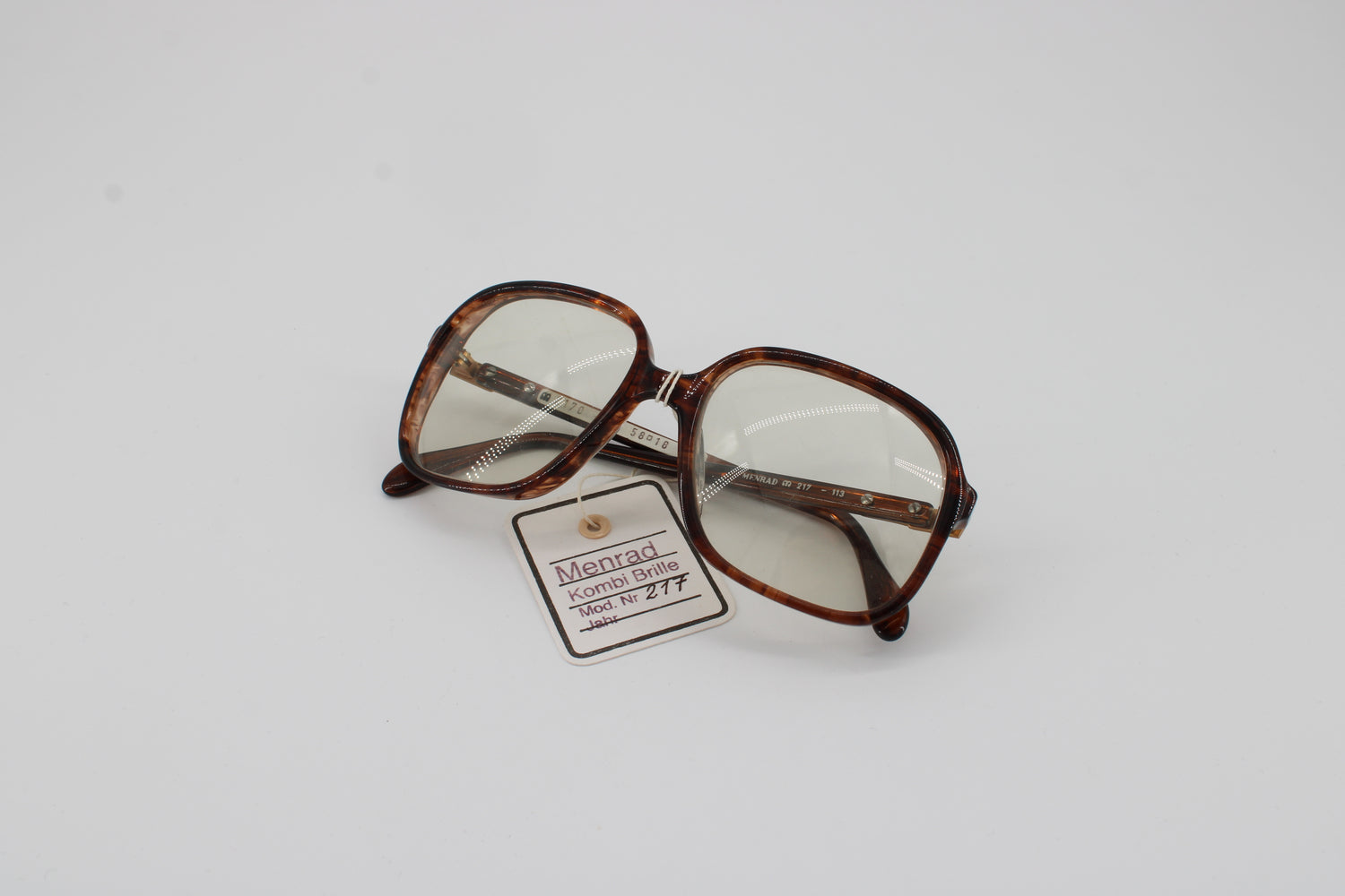 Menrad Glasses 217-113 Vintage Glasses · NOS · Brown-Gold · 58-18-140 · Unworn