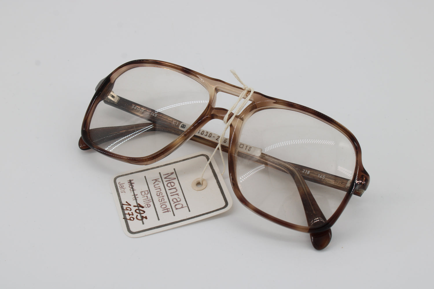 Menrad Glasses 1030-216 Vintage Glasses · NOS · Black-Brown · 58-18-145 · Unworn