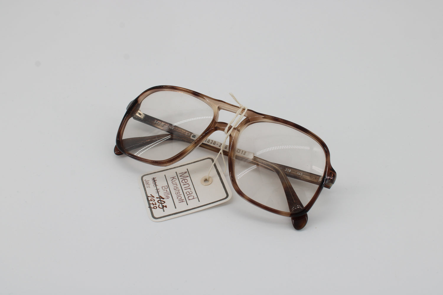 Menrad Glasses 1030-216 Vintage Glasses · NOS · Black-Brown · 58-18-145 · Unworn