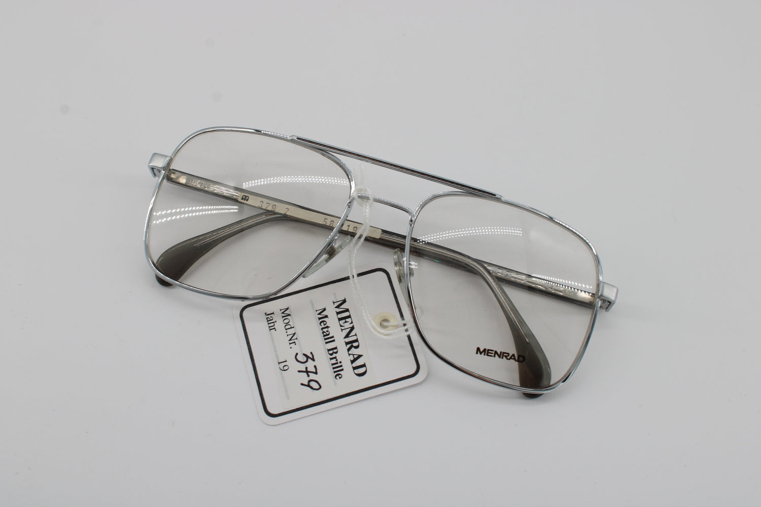 Menrad Glasses 379-2 Vintage Glasses · NOS · Silver· 58-19-145 · Unworn