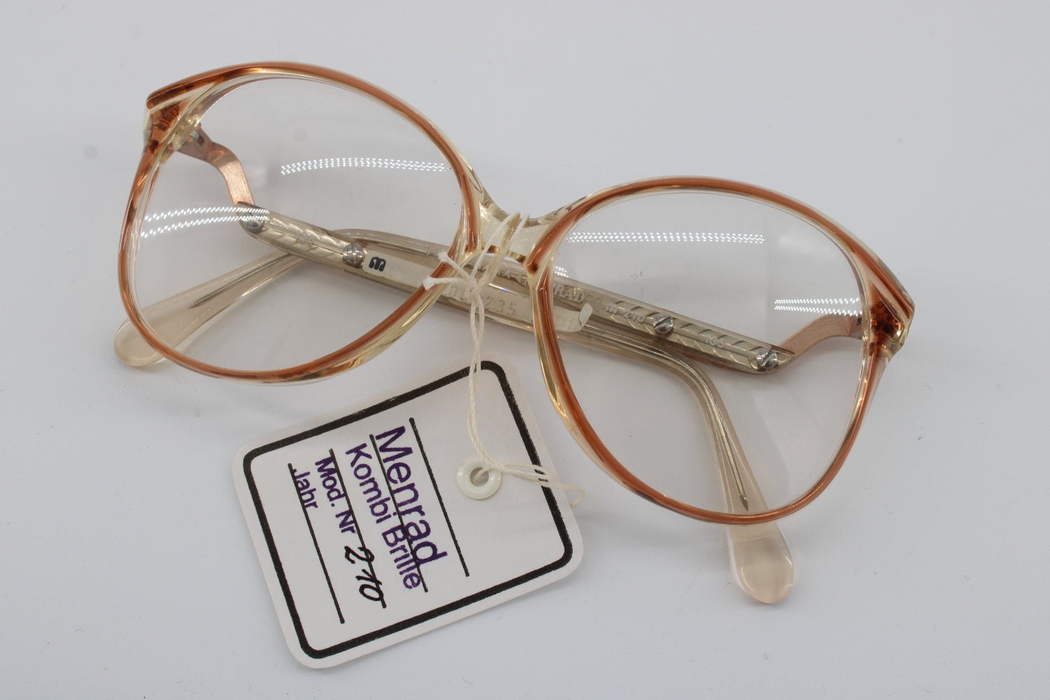 Menrad Glasses 210-235 Vintage Glasses · NOS · Brown-Transperent · 54-15-135 · Unworn