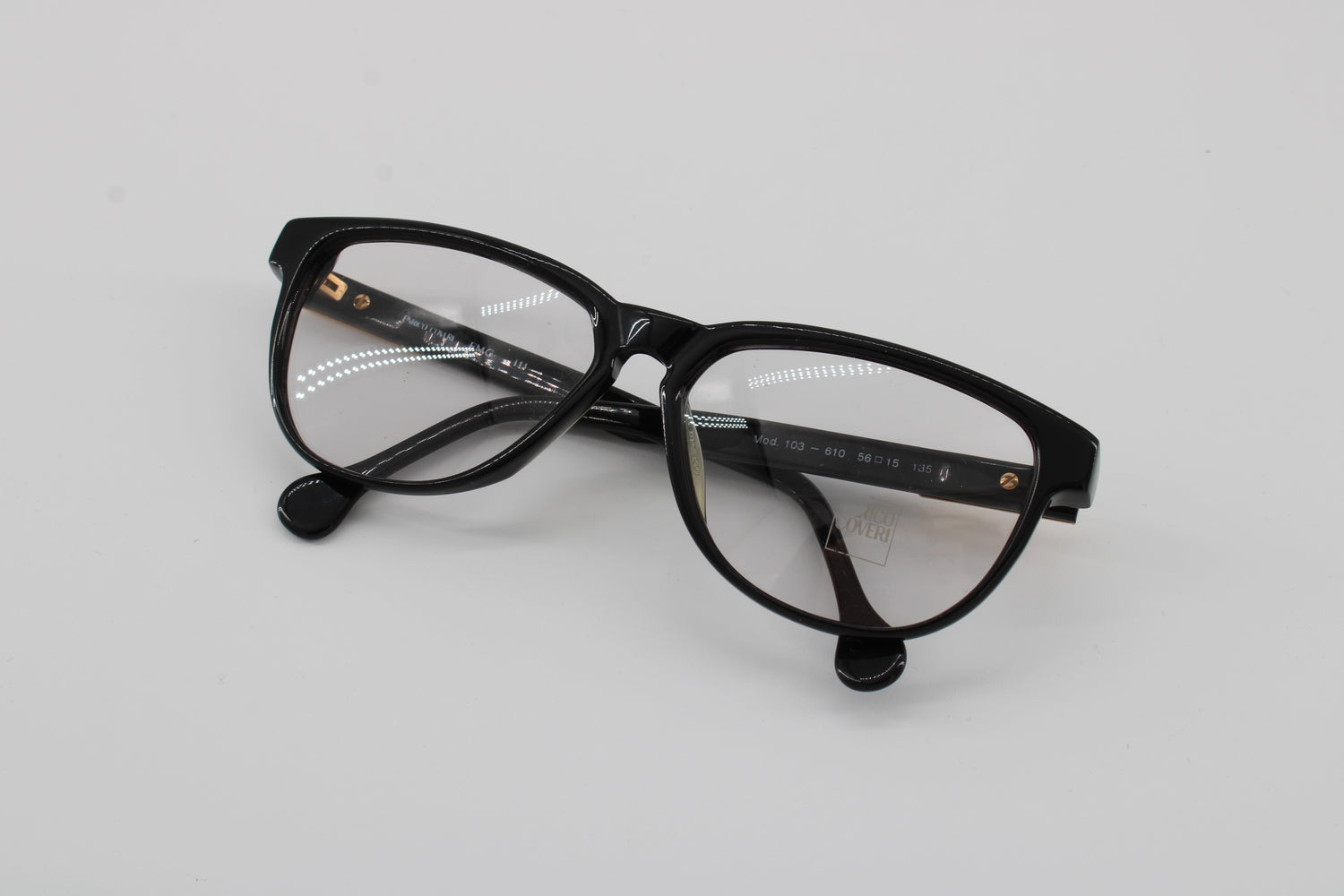 Enrico Coveri Glasses 103-610 Vintage Glasses · NOS · Black · 56-15-135 · Unworn