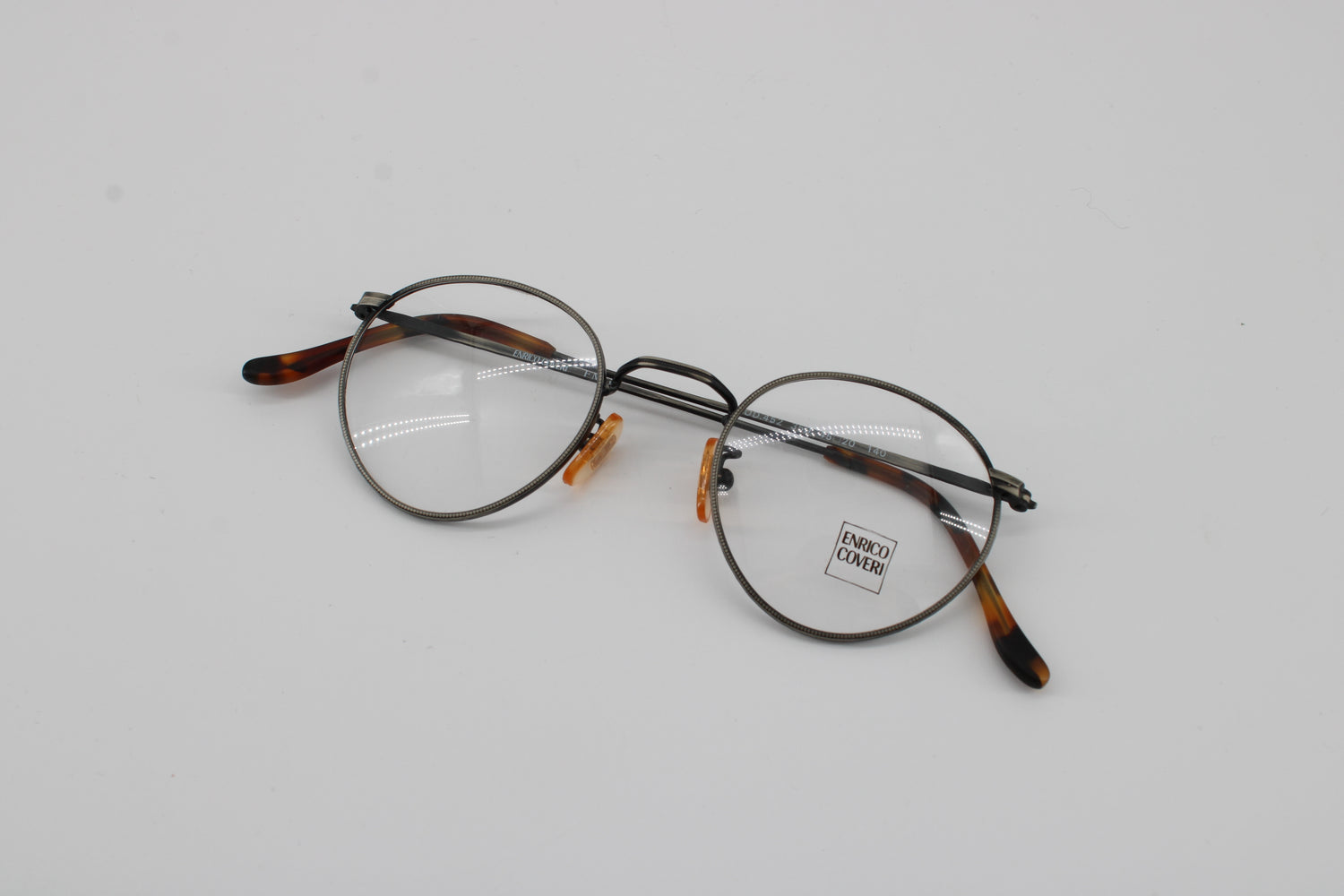 Enrico Coveri Glasses 452-350 Vintage Glasses · NOS · Silver-Black-Brown · 45-20-140 · Unworn