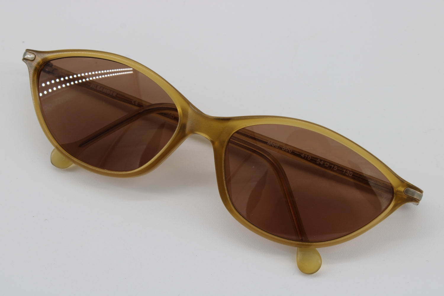 Jil Sander Glasses 500-410 Vintage Glasses · NOS · Yellow-Orange · 54-15-130 · Unworn