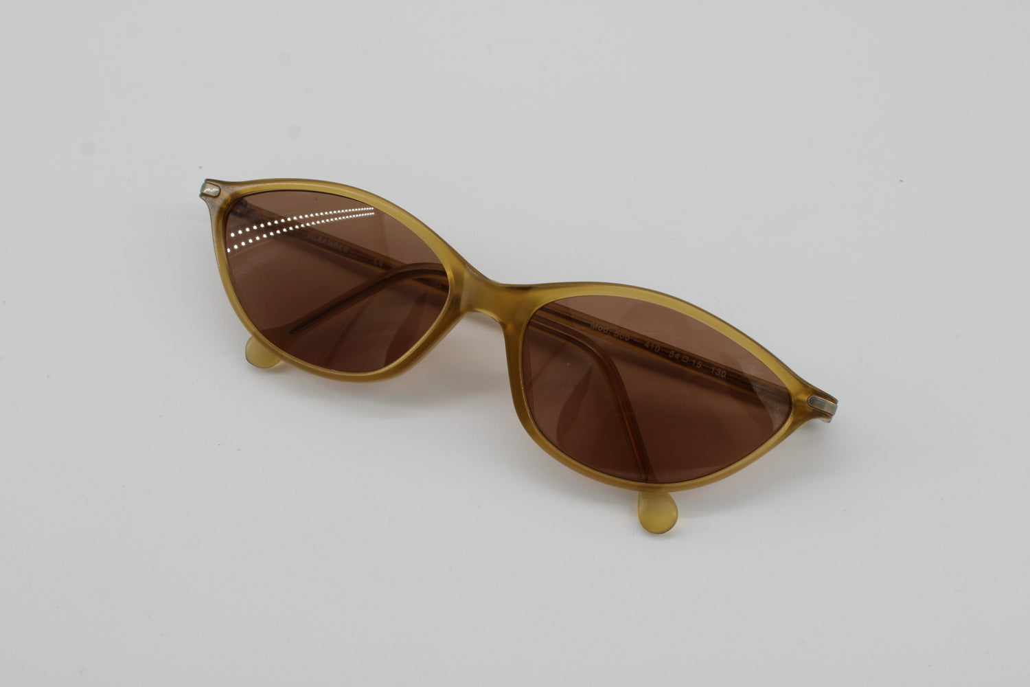 Jil Sander Glasses 500-410 Vintage Glasses · NOS · Yellow-Orange · 54-15-130 · Unworn