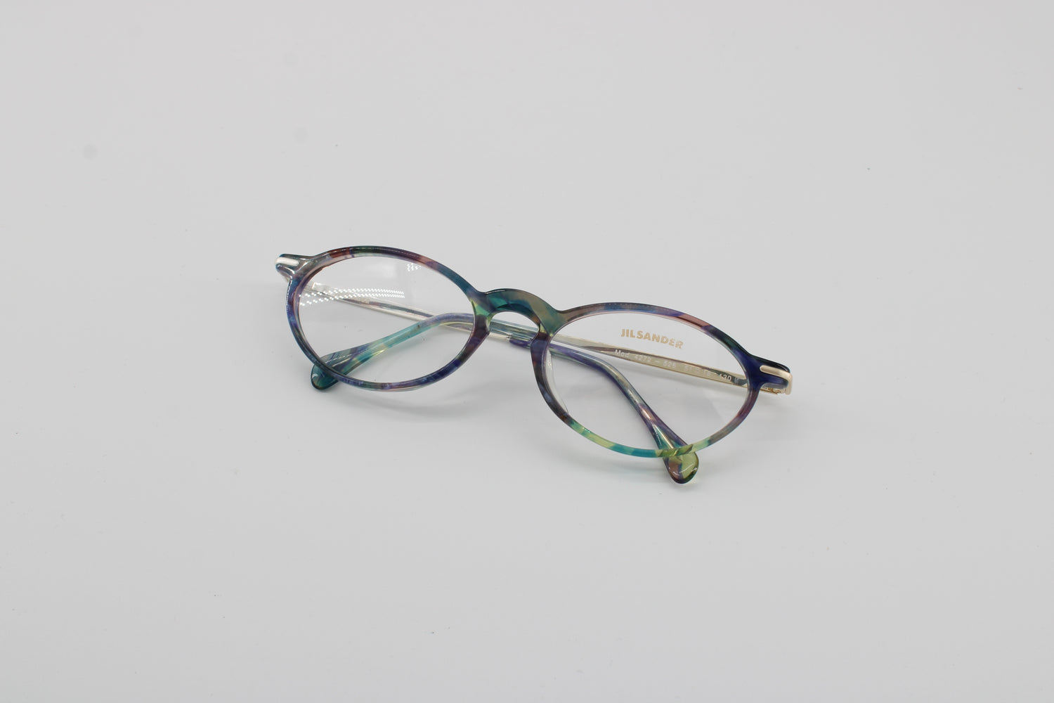 Jil Sander Glasses 4272-526 Vintage Glasses · NOS · Silver-Purple-Blue · 51-18-130 · Unworn