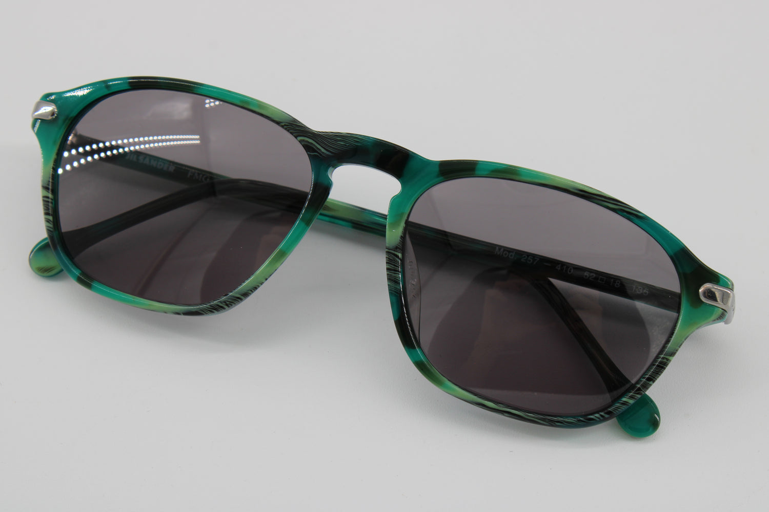 Jil Sander Glasses 257-410 Vintage Glasses · NOS · Green-Blue  · 52-18-135 · Unworn