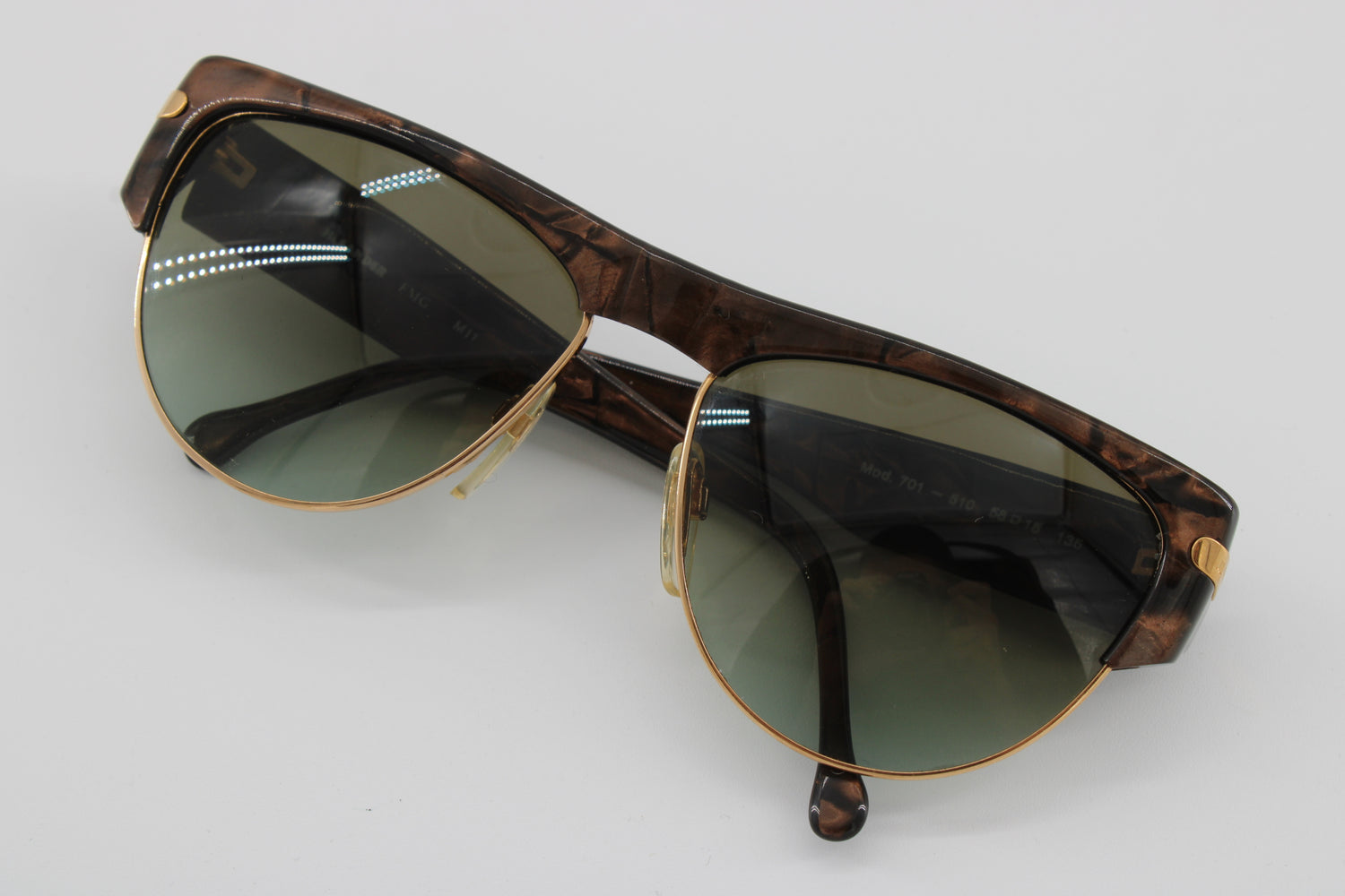 Jil Sander Glasses 701-510 Vintage Glasses · NOS · Brown-Black · 58-18-135 · Unworn