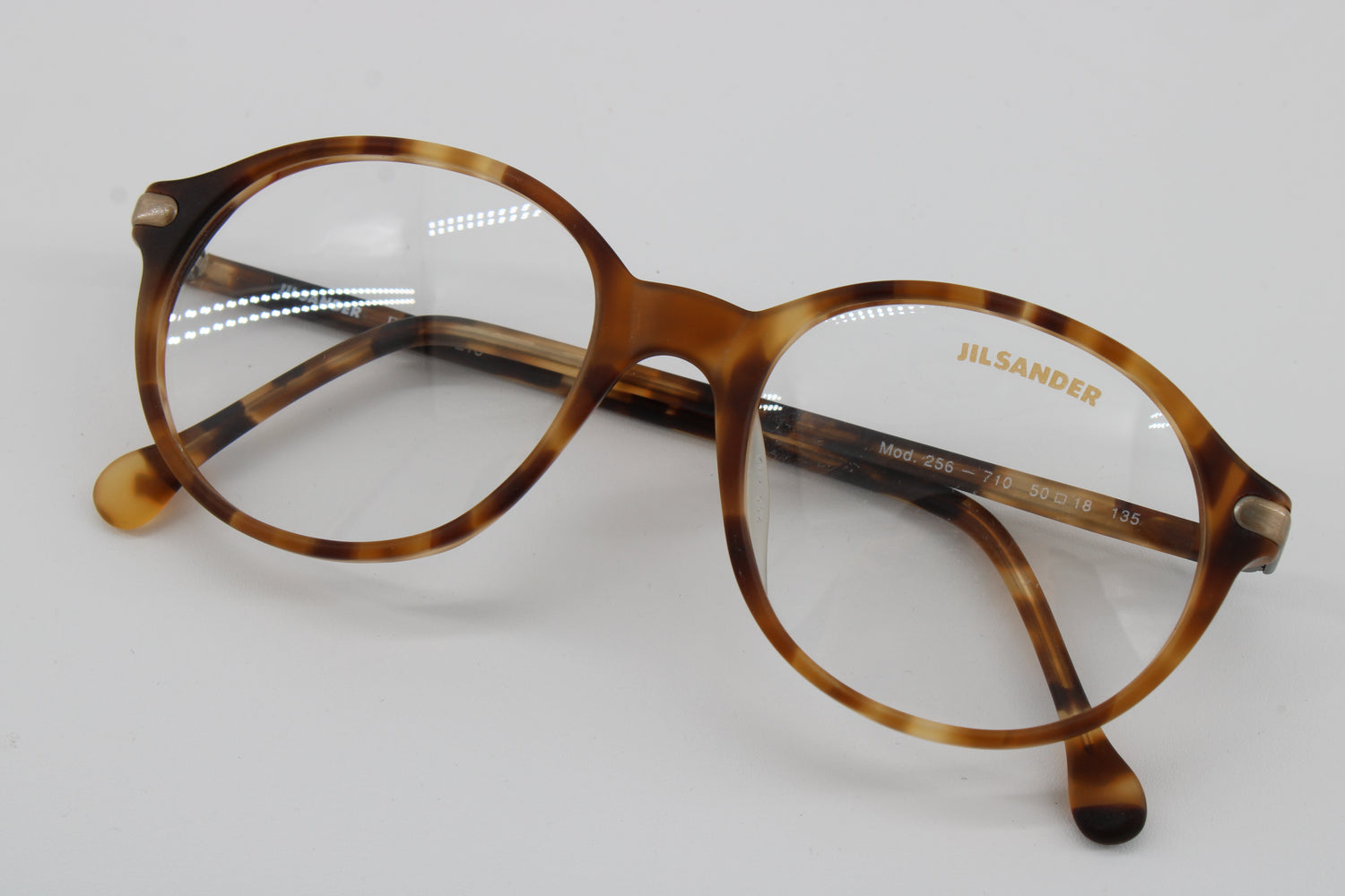 Jil Sander Glasses 256-710 Vintage Glasses · NOS · Brown-Black · 50-18-135 · Unworn