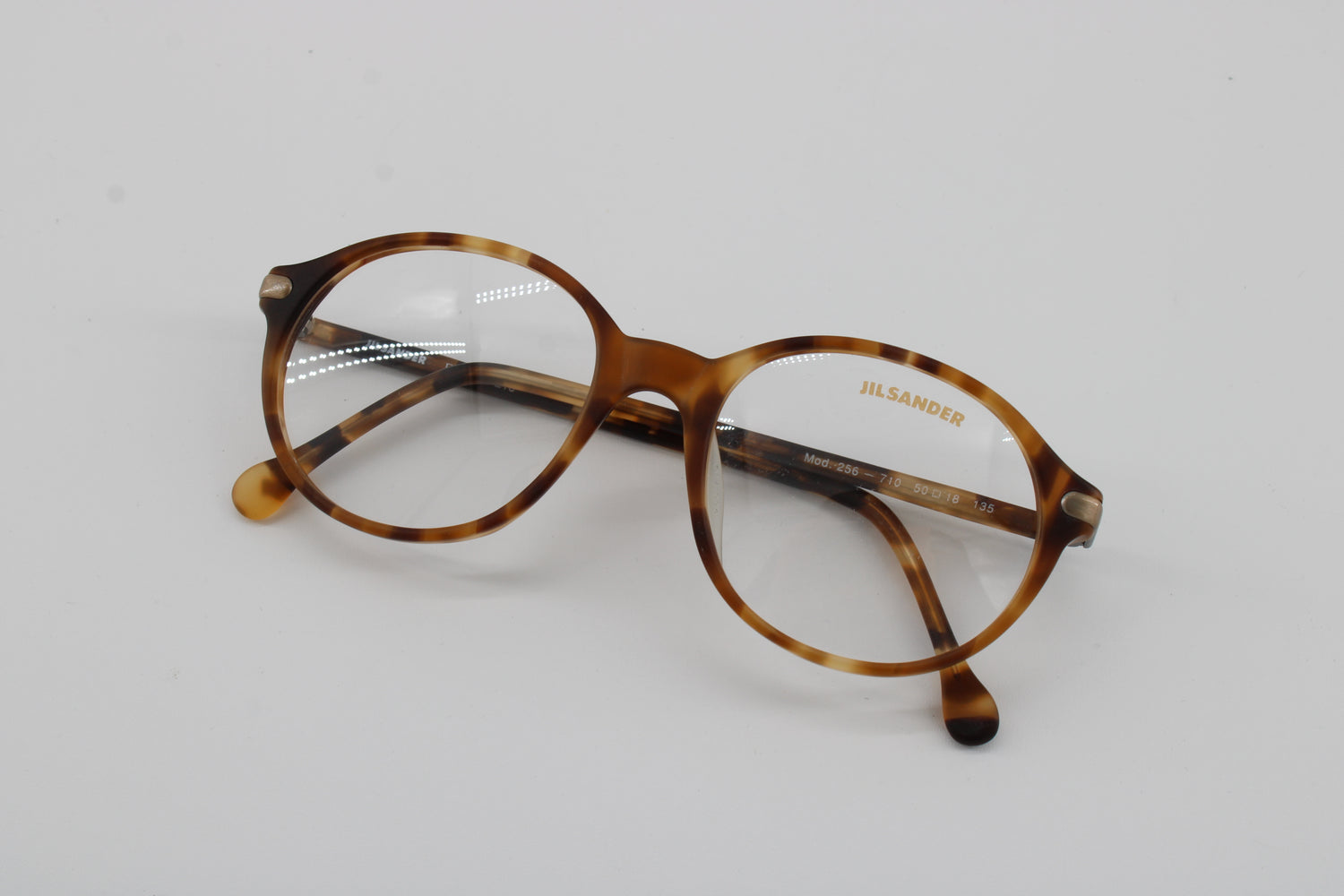 Jil Sander Glasses 256-710 Vintage Glasses · NOS · Brown-Black · 50-18-135 · Unworn