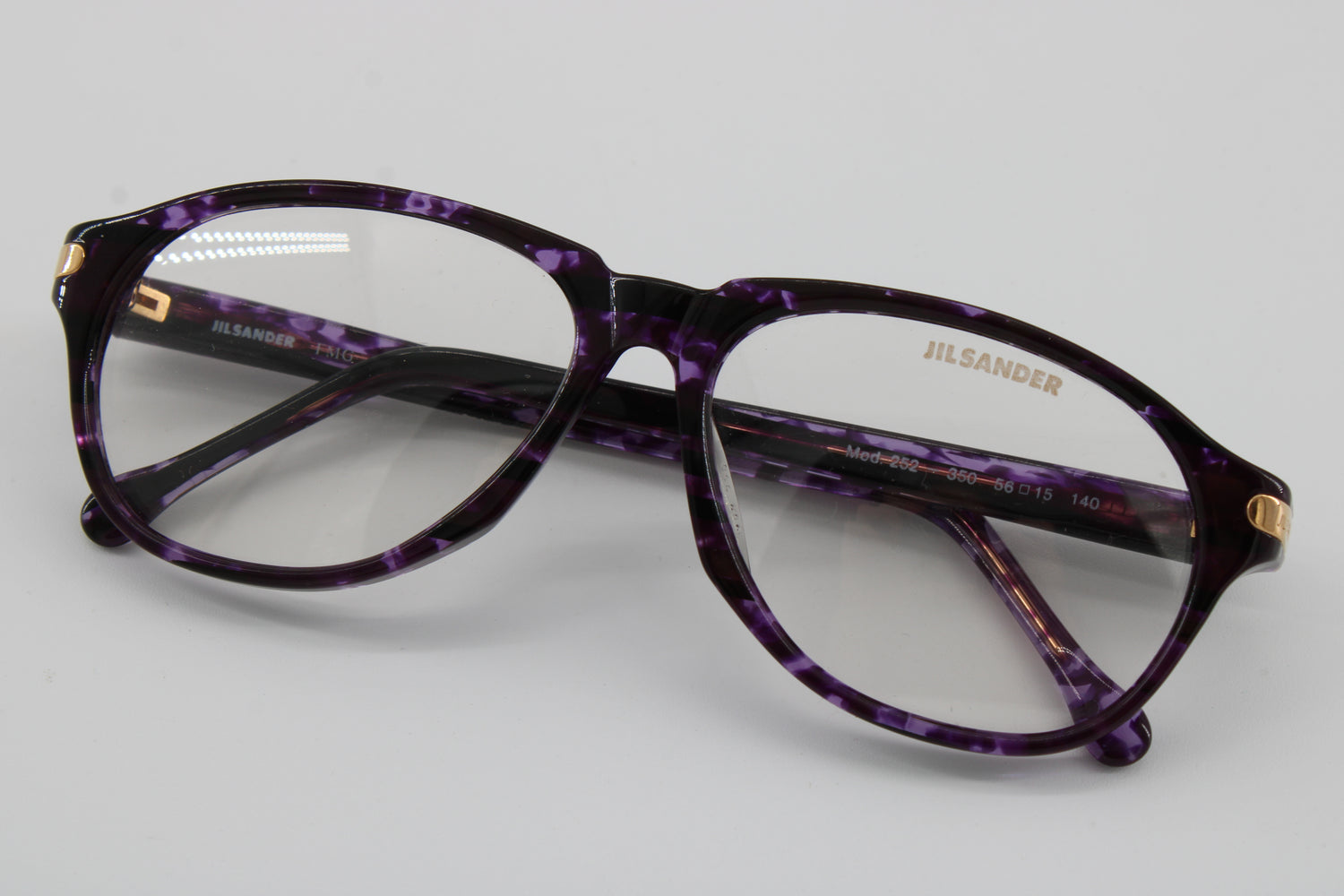 Jil Sander Glasses 252-350 Vintage Glasses · NOS · Purple · 56-15-14 · Unworn
