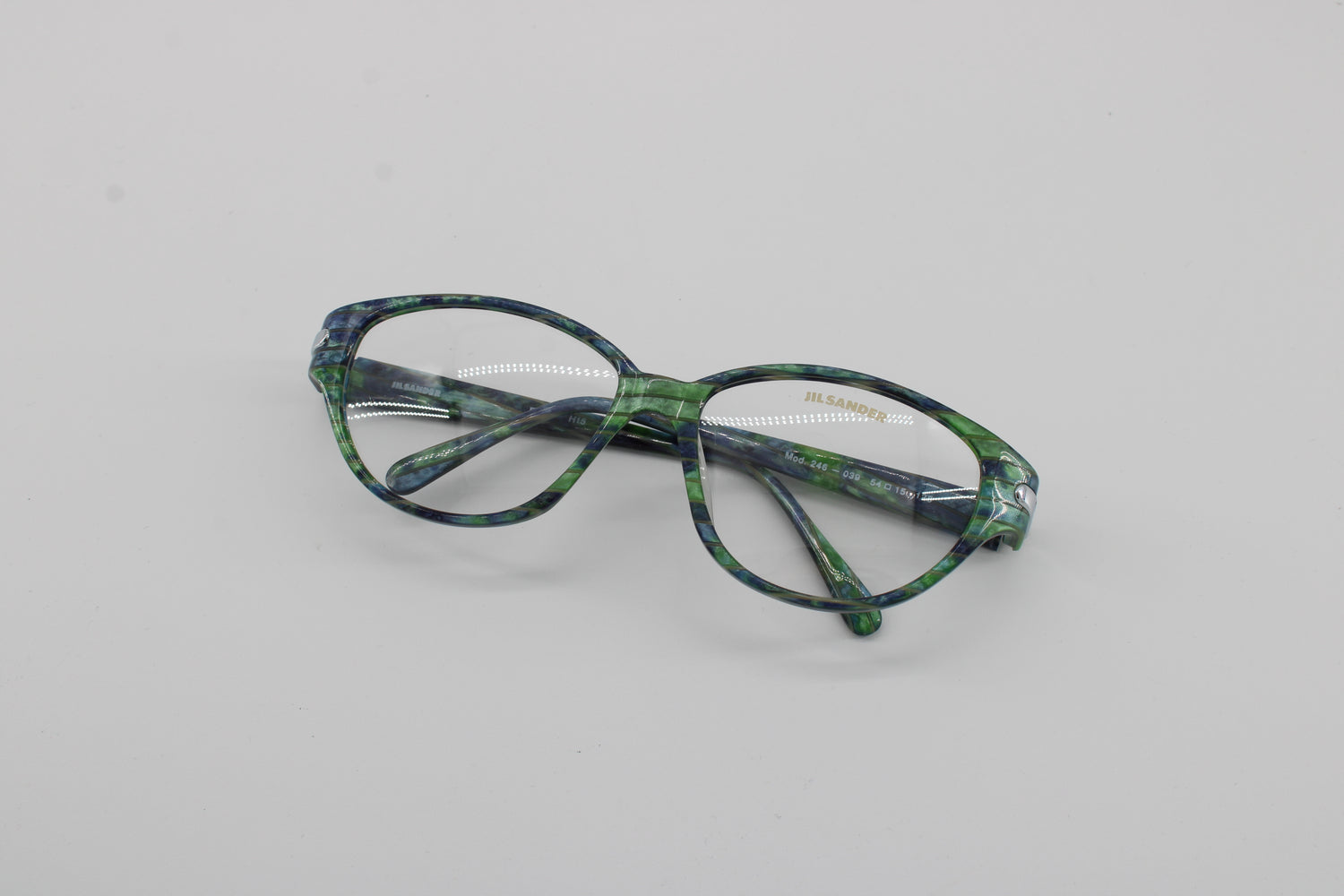 Jil Sander Glasses 246-039 Vintage Glasses · NOS · Blue-Green · 54-15-125 · Unworn