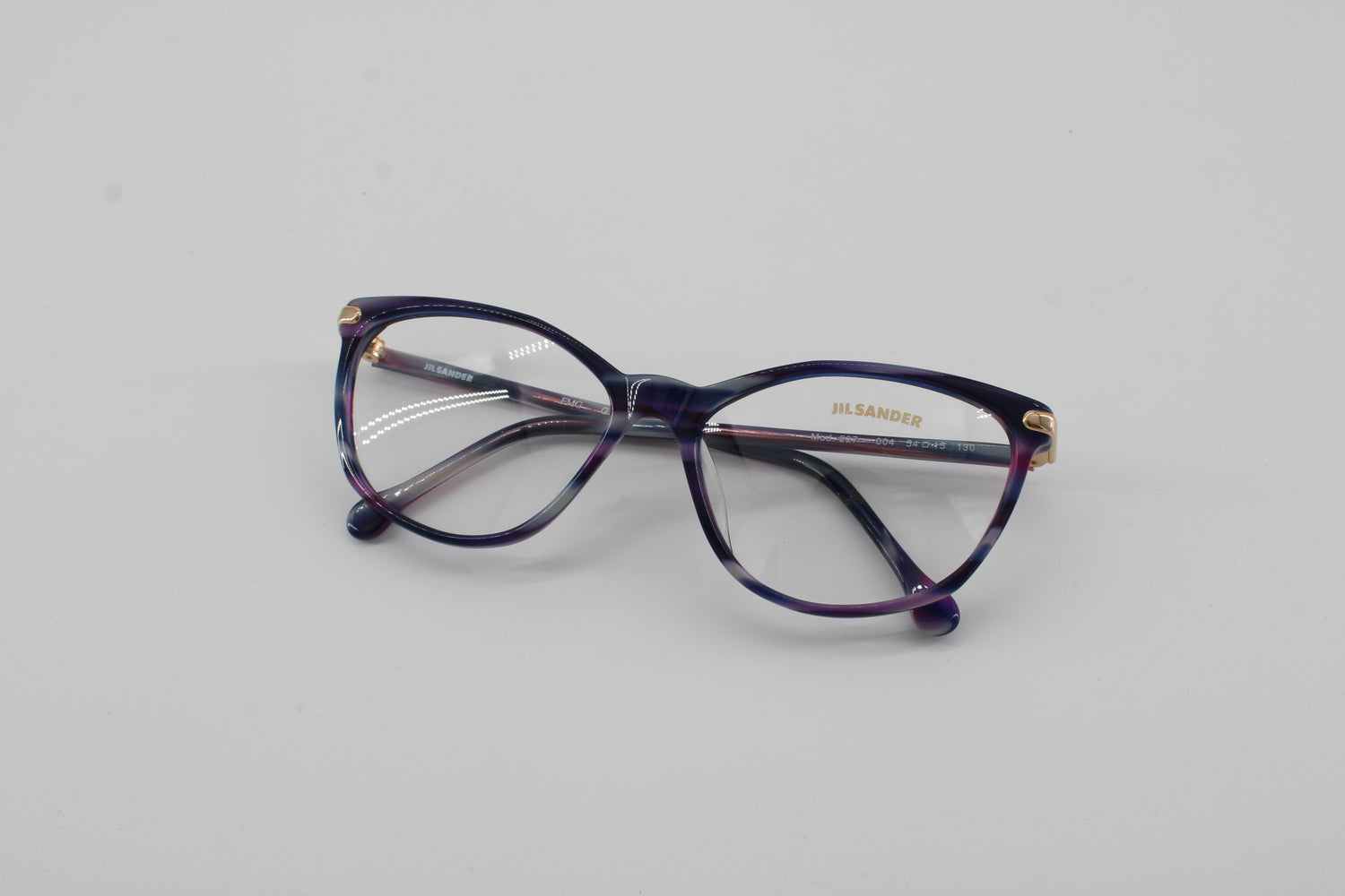Jil Sander Glasses 227-004 Vintage Glasses · NOS · Purple-Blue · 54-15-13 · Unworn