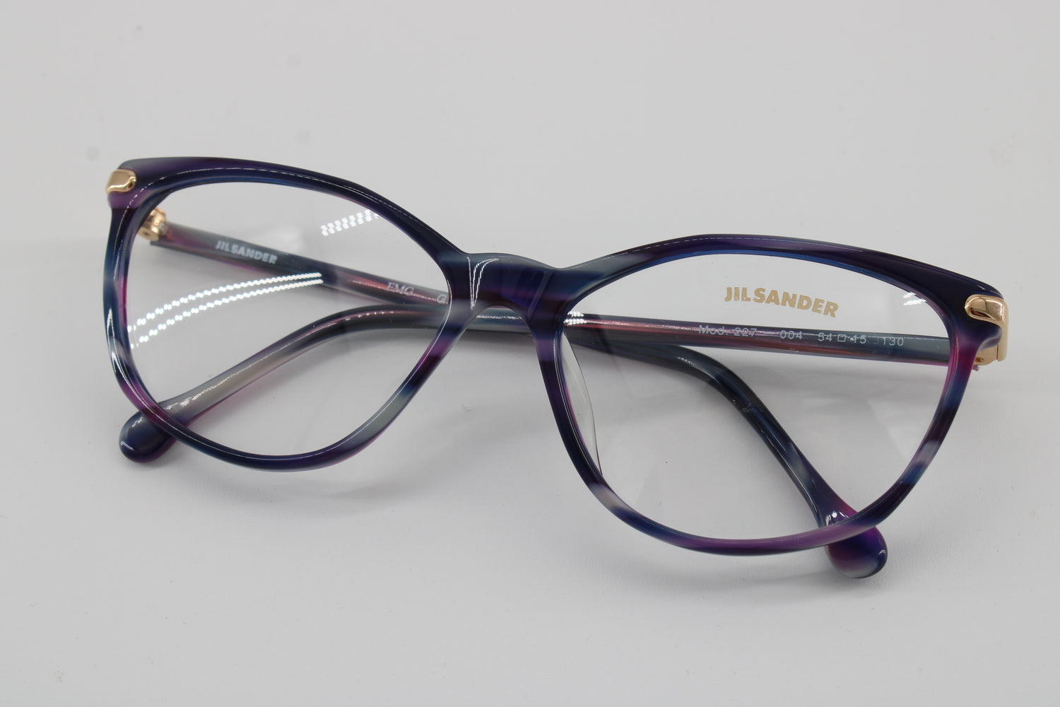 Jil Sander Glasses 227-004 Vintage Glasses · NOS · Purple-Blue · 54-15-13 · Unworn