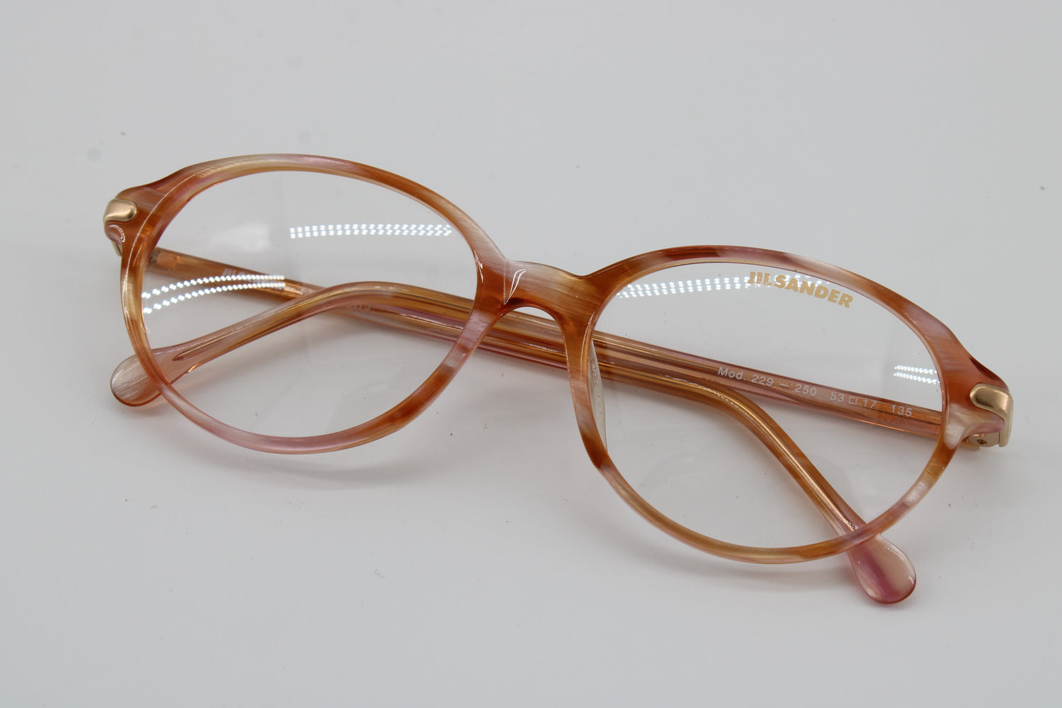 Jil Sander Glasses 229-250 Vintage Glasses · NOS · Brown · 53-17-135 · Unworn