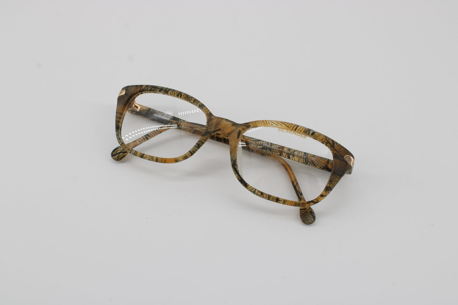 Jil Sander Glasses 262-504 Vintage Glasses · NOS · Yellow-Black · 51-18-135 · Unworn