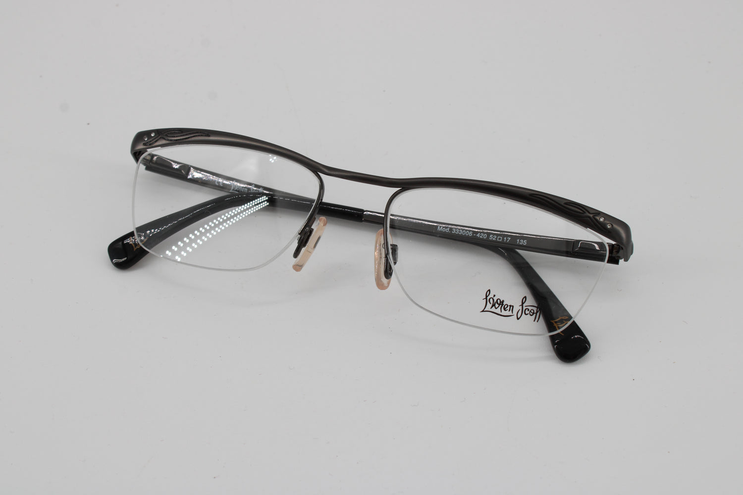 L'wren Scott Glasses 333006-420 Vintage Glasses · NOS · Black · 52-17-135 · Unworn