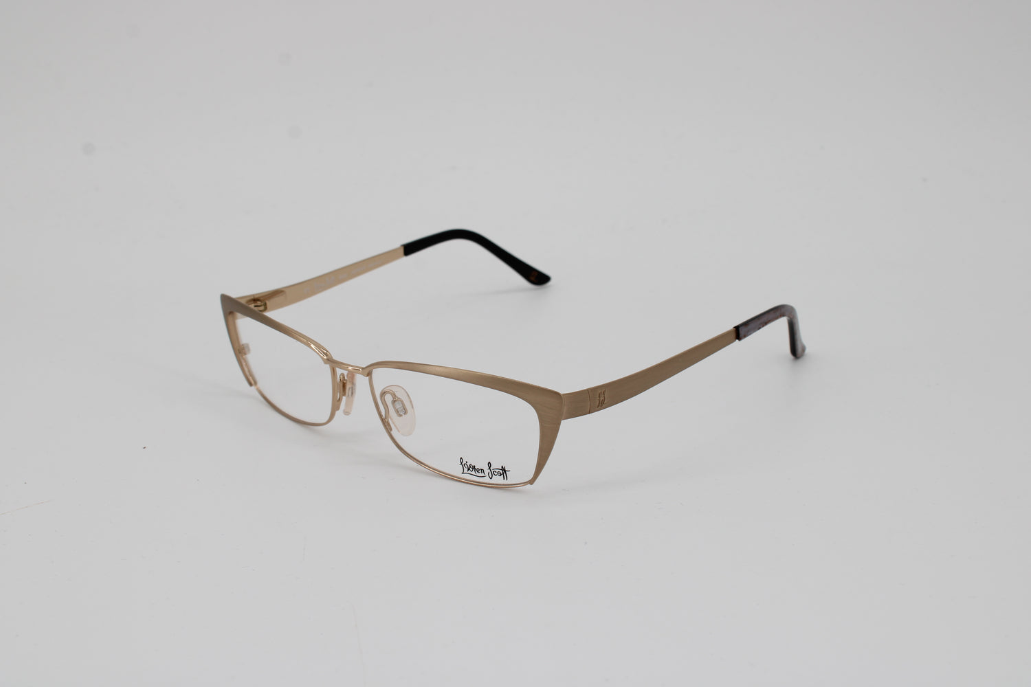 L'wren Scott Glasses 333001-600 Vintage Glasses · NOS · Gold-Black · 53-15-135 · Unworn