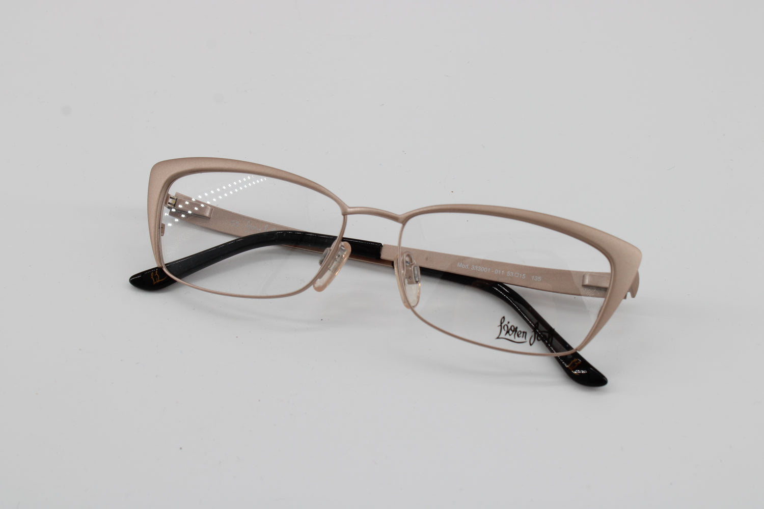 L'wren Scott Glasses 333001-011 Vintage Glasses · NOS · Gold-Black · 53-15-135 · Unworn