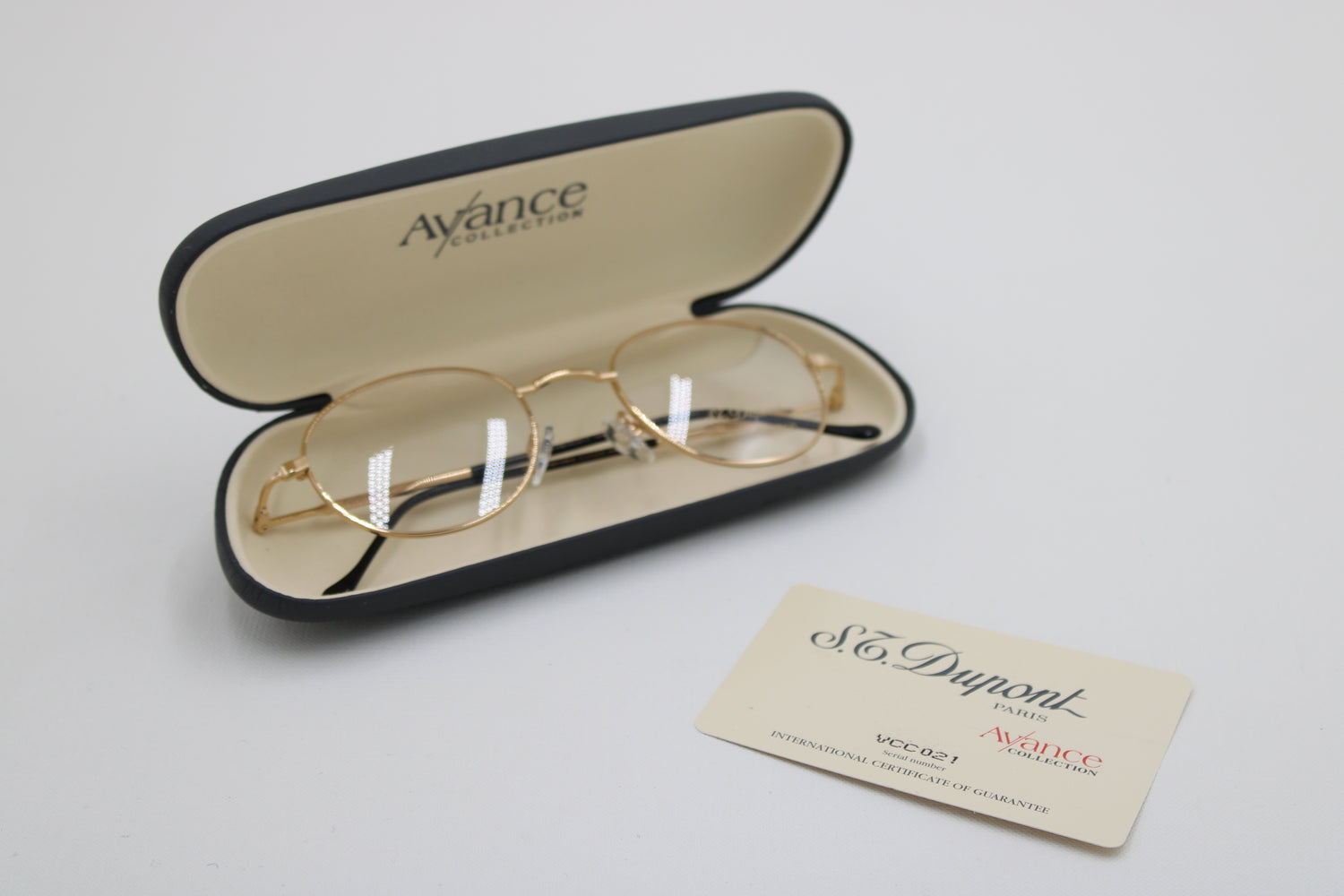 S.T. Dupont Avance M D505/20 V6050 Glasses · NOS · 23-kt gold-plated · Made in Germany