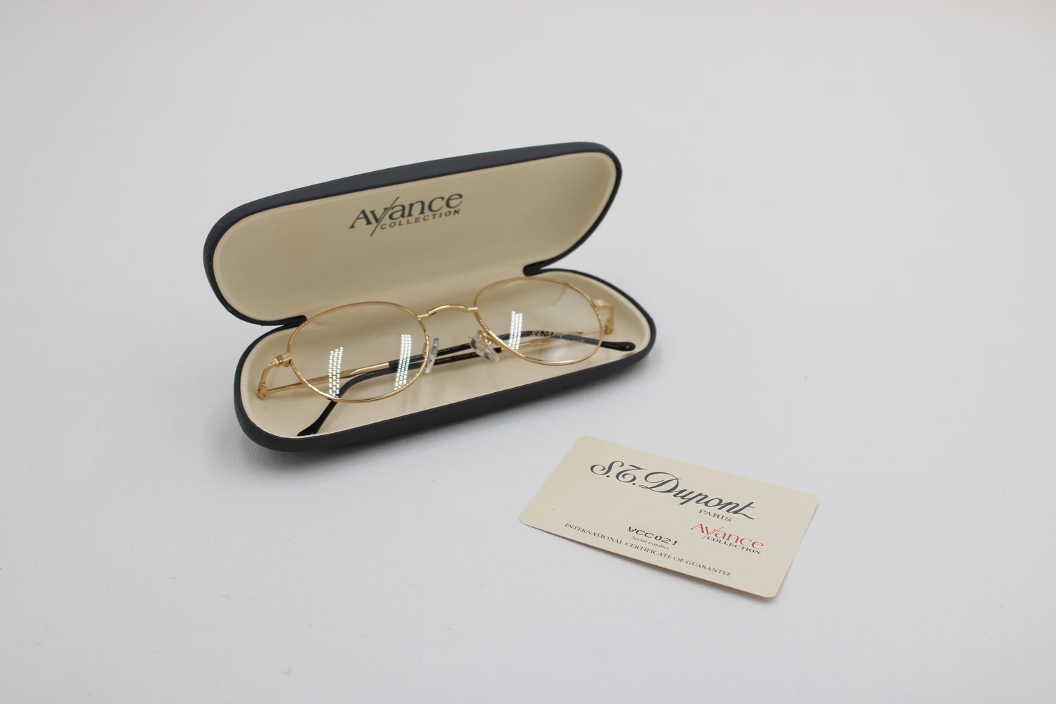 S.T. Dupont Avance M D505/20 V6050 Glasses · NOS · 23-kt gold-plated · Made in Germany